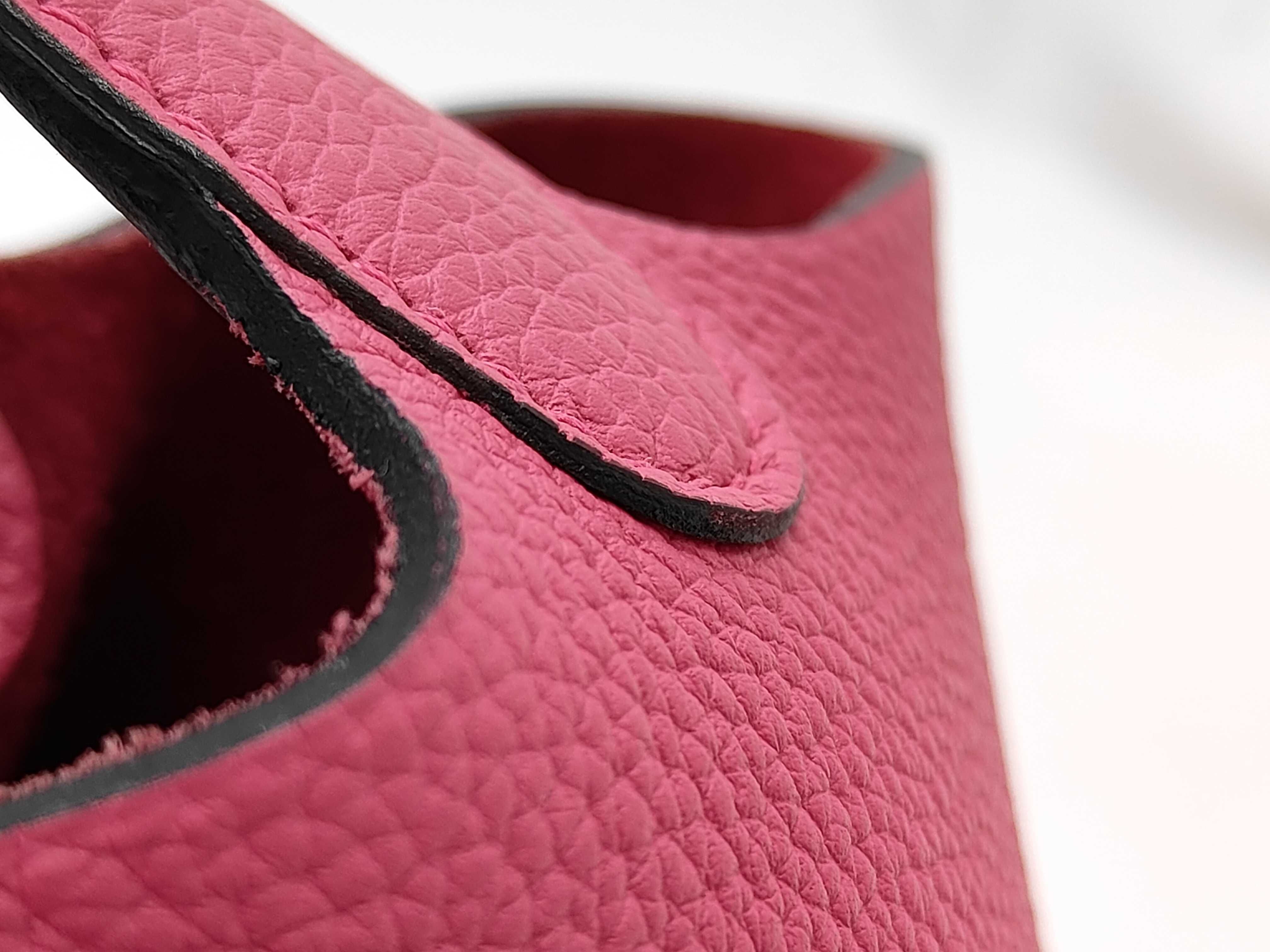 Picotin Lock PM Pink Z Stamp Handbag — view 7