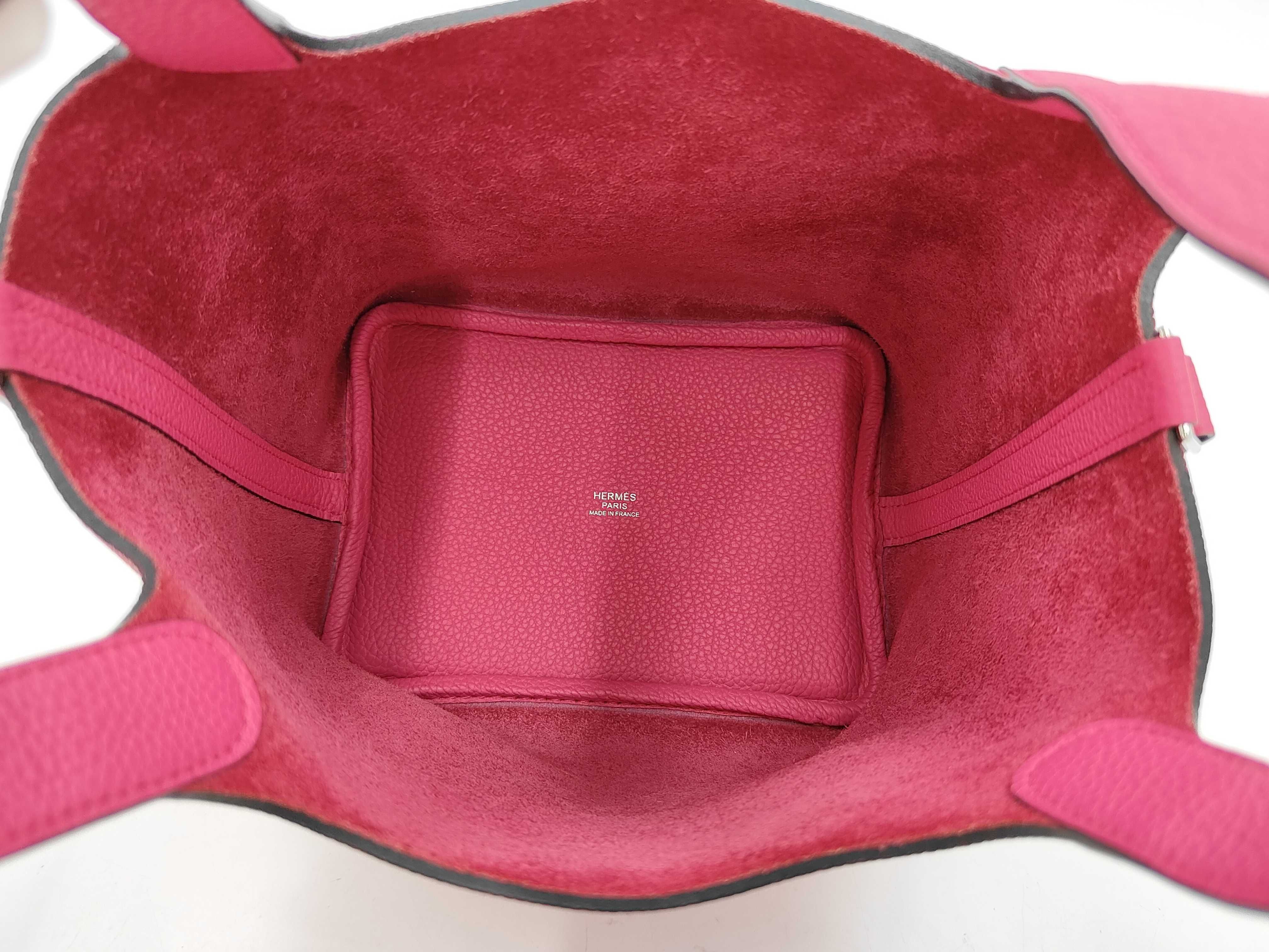 Picotin Lock PM Pink Z Stamp Handbag — view 9