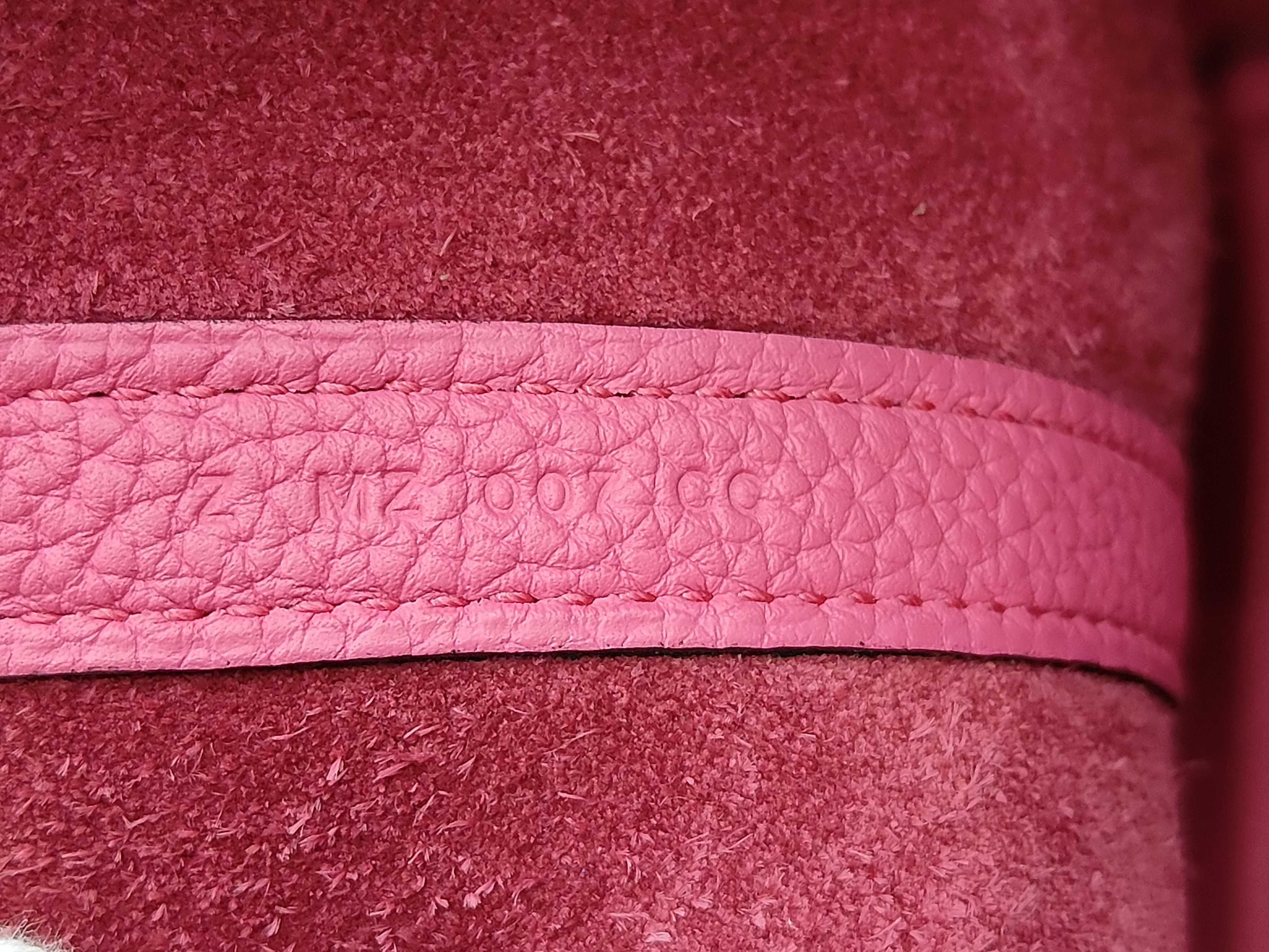 Picotin Lock PM Pink Z Stamp Handbag — view 10