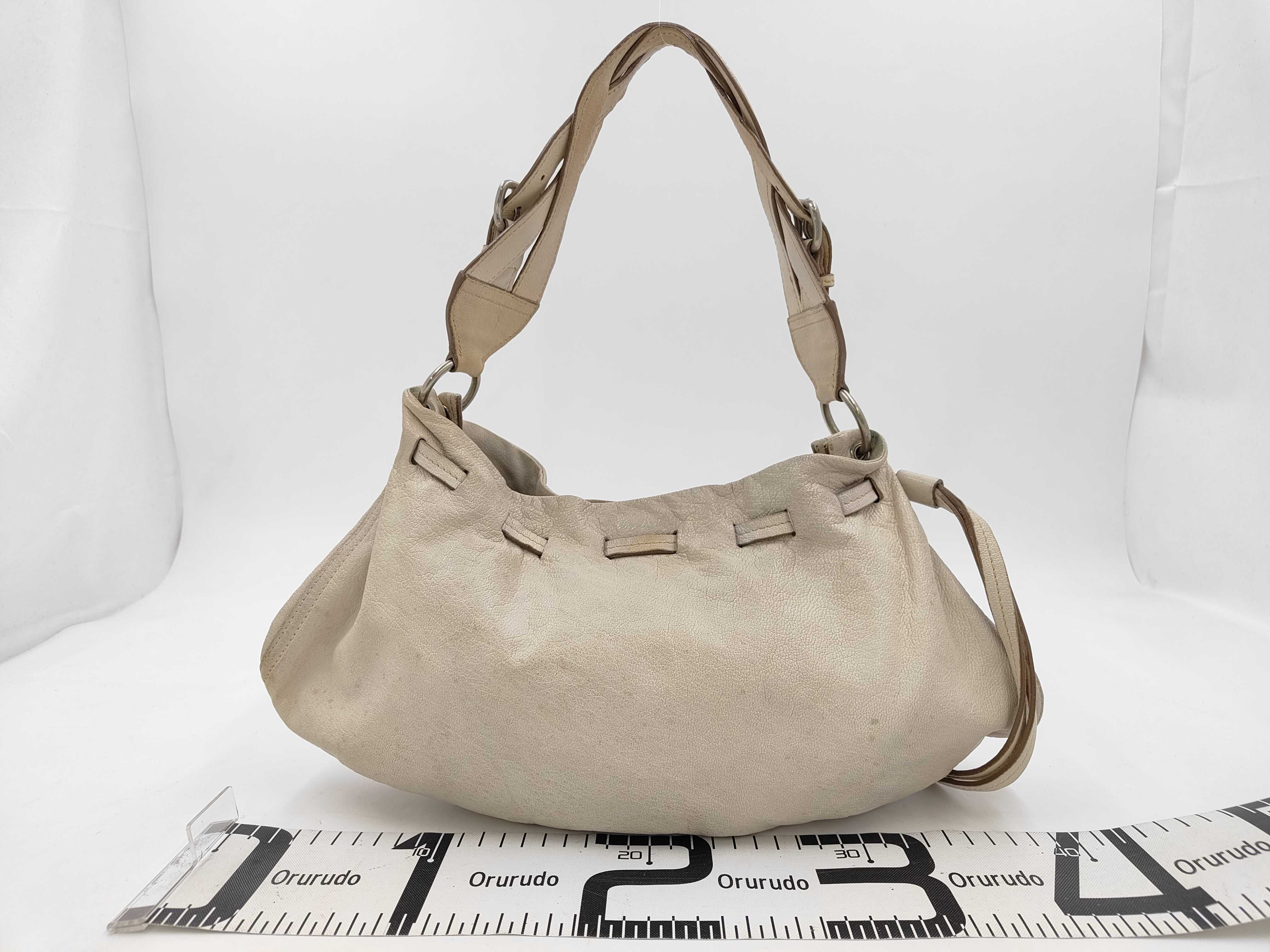 One Leather White Shoulder Bag — view 2