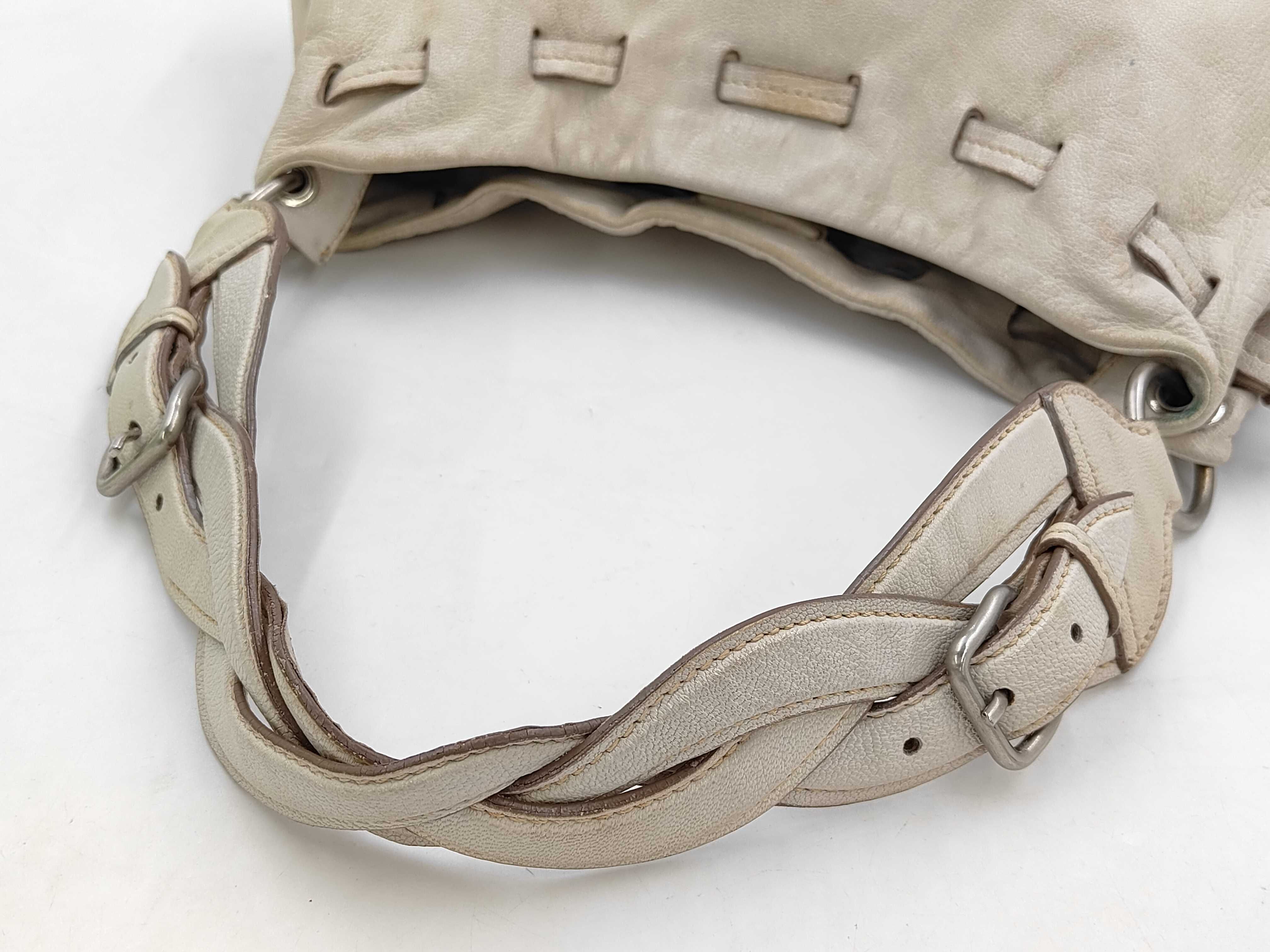 One Leather White Shoulder Bag — view 3