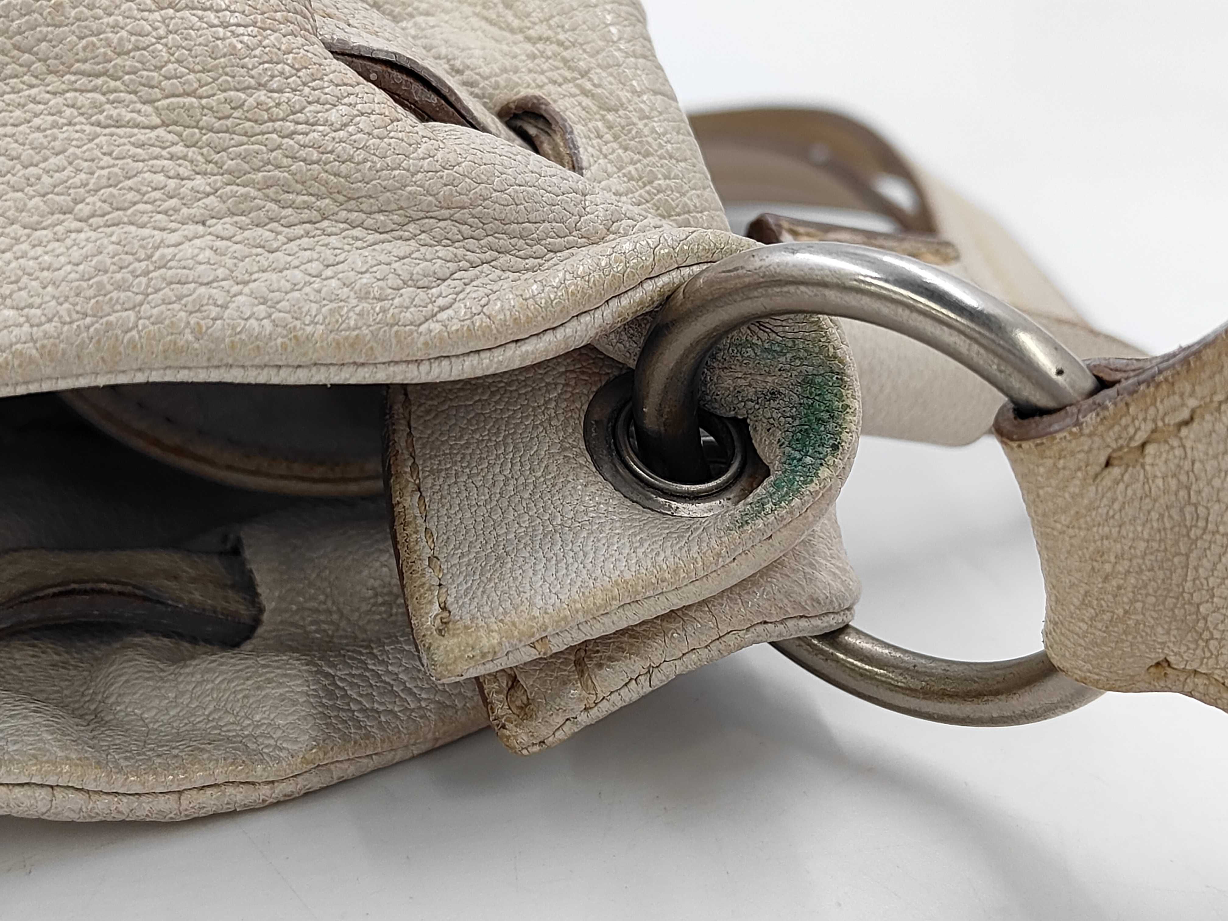 One Leather White Shoulder Bag — view 5