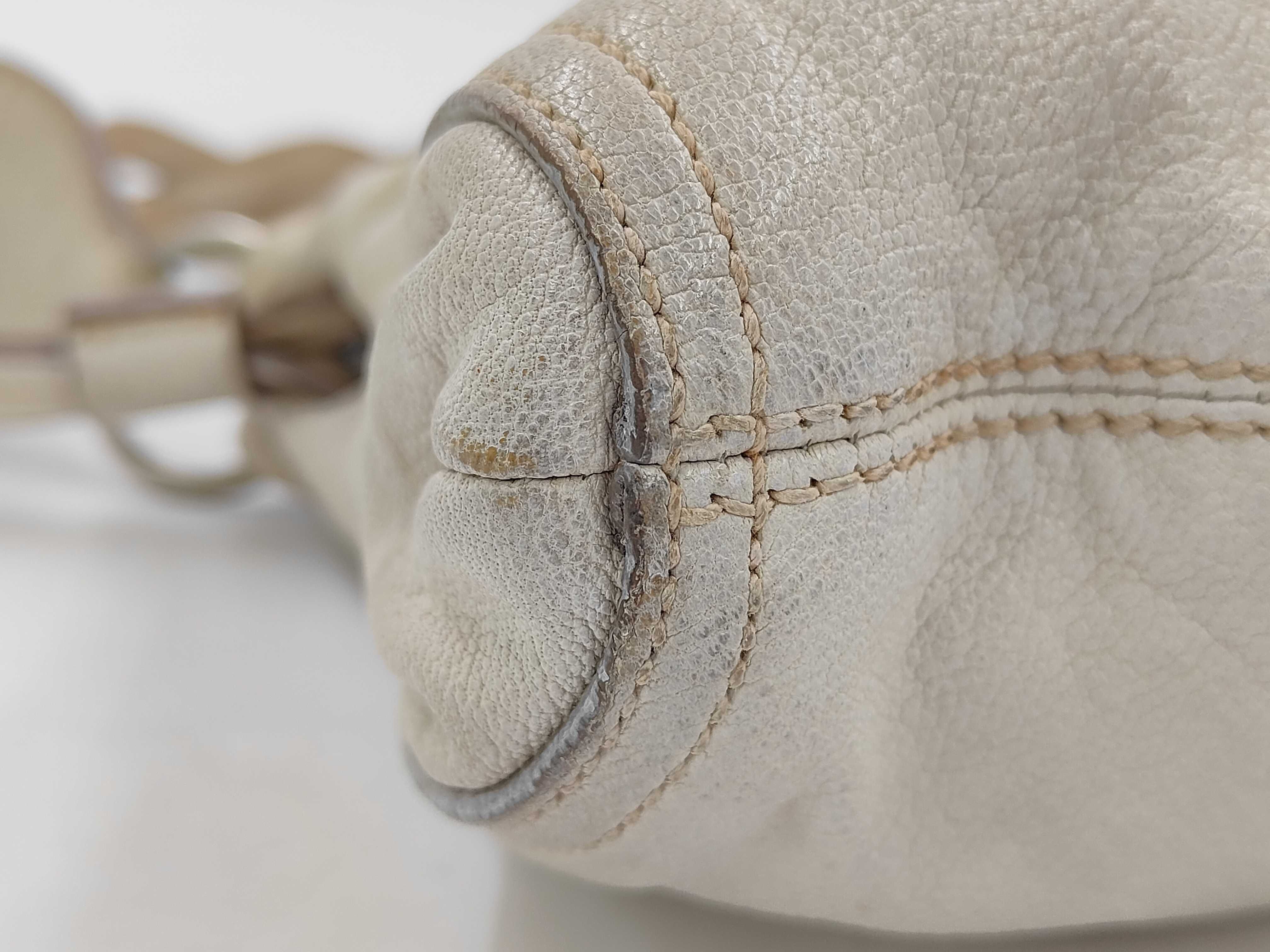 One Leather White Shoulder Bag — view 6