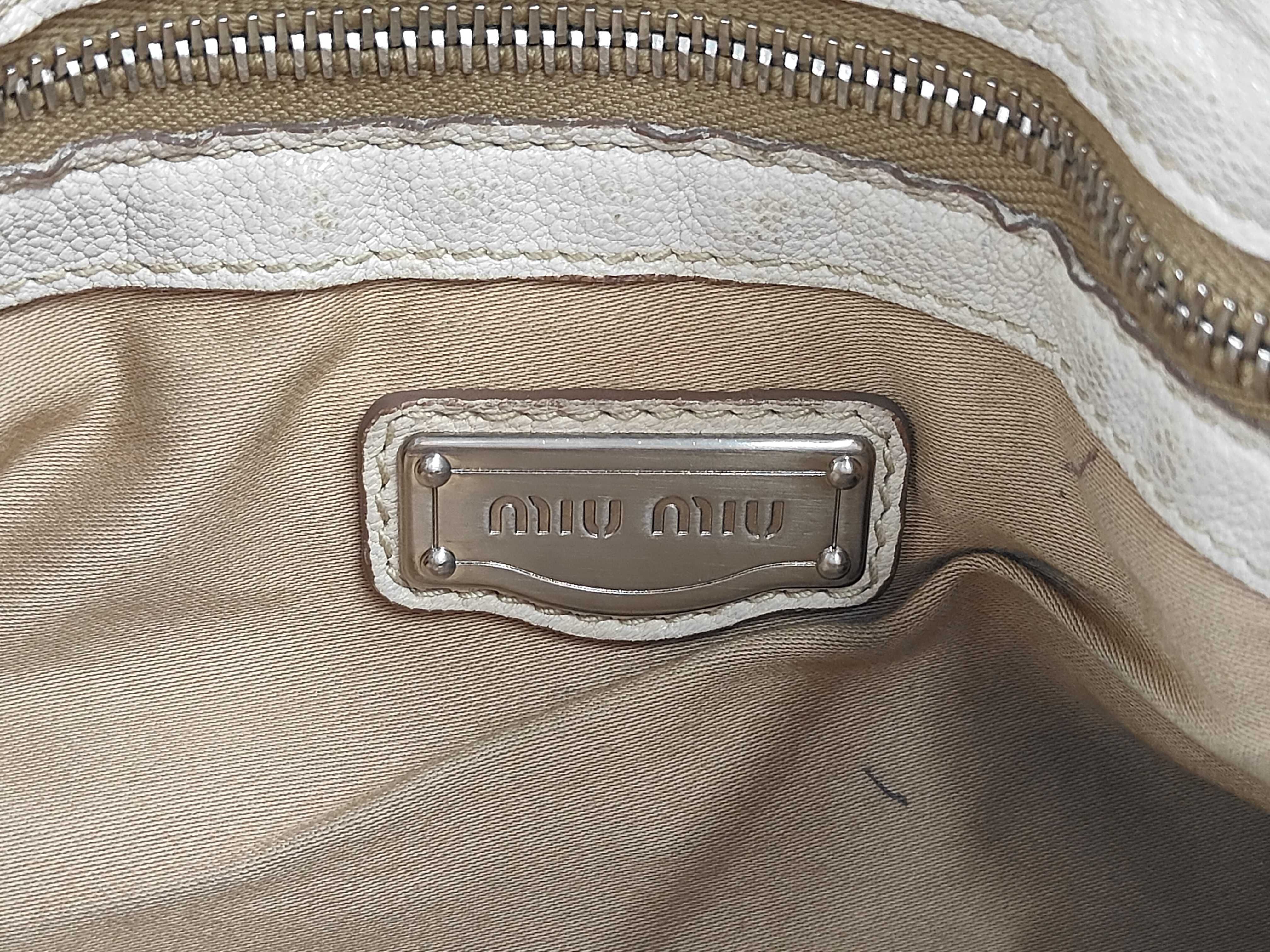 One Leather White Shoulder Bag — view 9