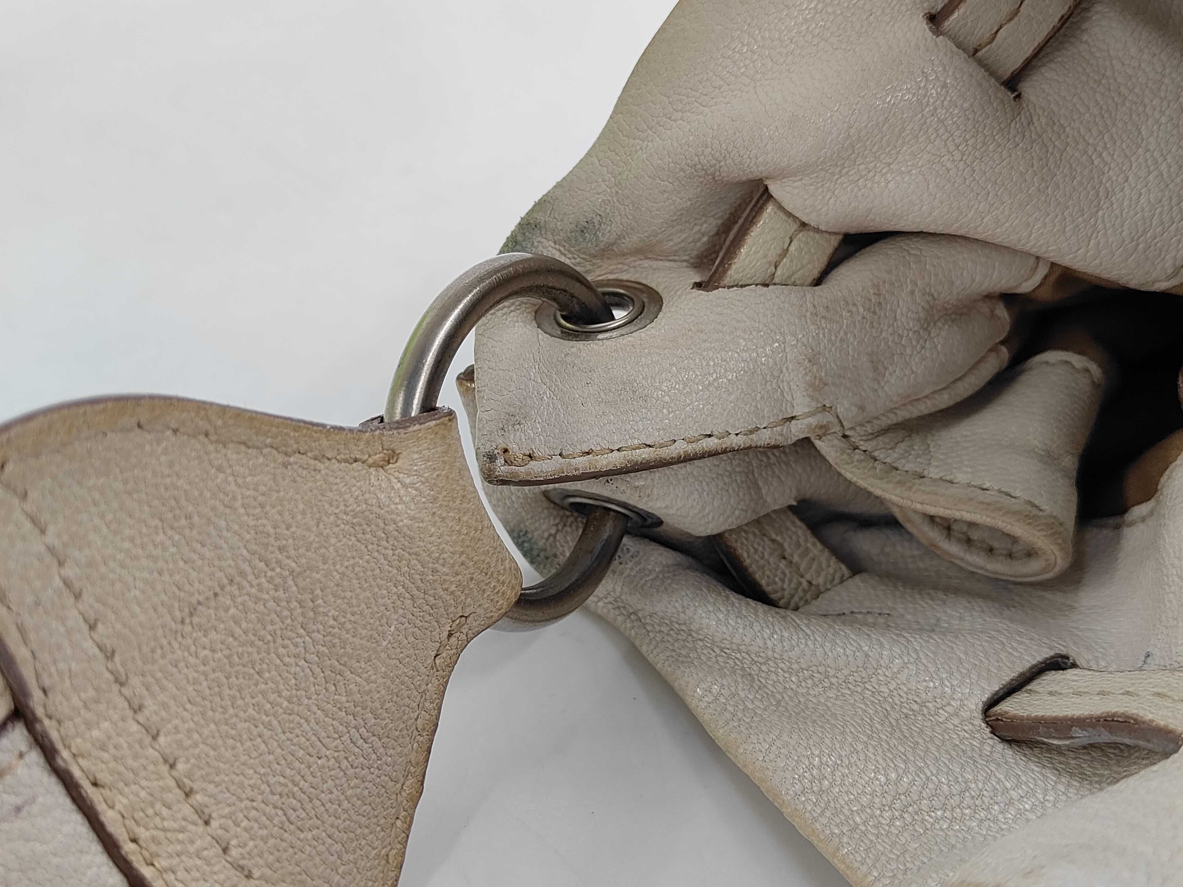 One Leather White Shoulder Bag — view 10