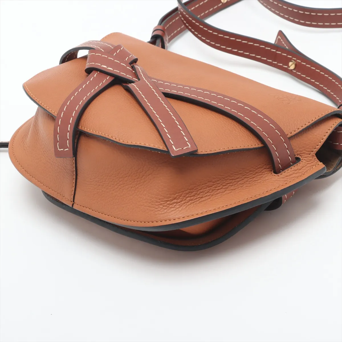 Gate Bag Small Leather Shoulder Bag Brown — view 3