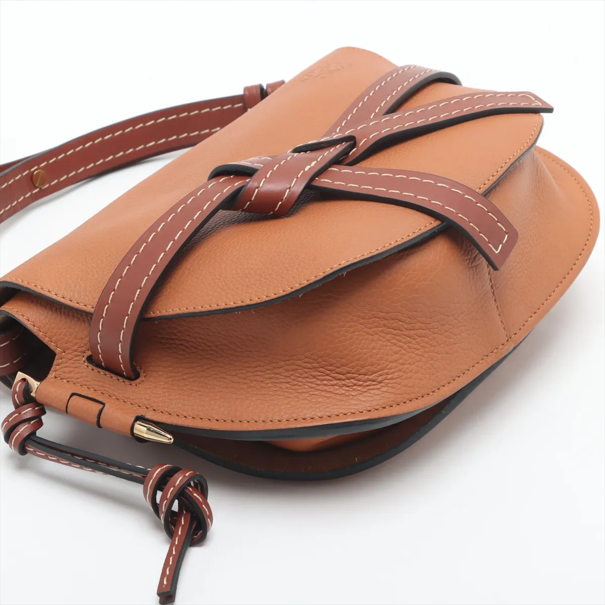 Gate Bag Small Leather Shoulder Bag Brown — view 4