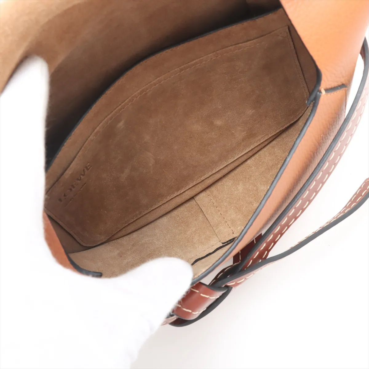 Gate Bag Small Leather Shoulder Bag Brown — view 6