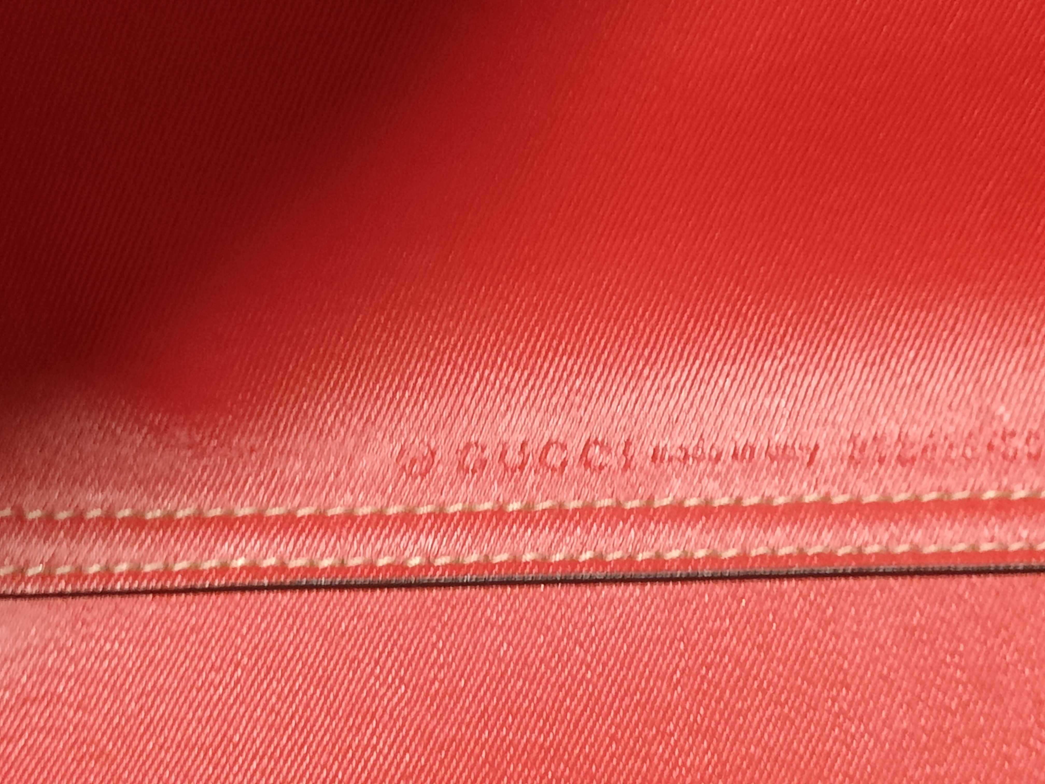 GG Supreme PVC x Leather Tote Bag, Red x Beige, 372613 Tote Bag — view 10