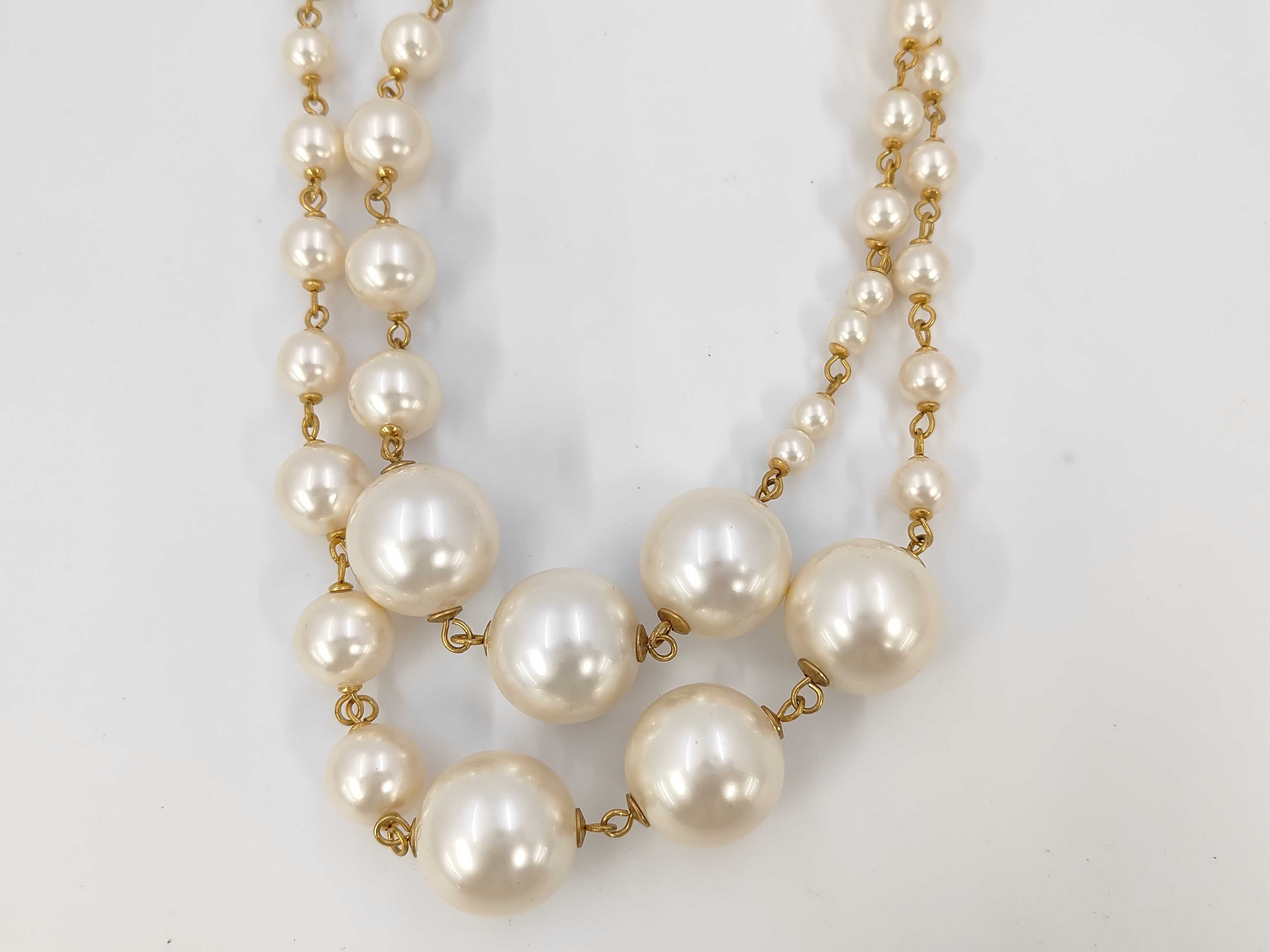 Coco Pearl White x Gold Necklace