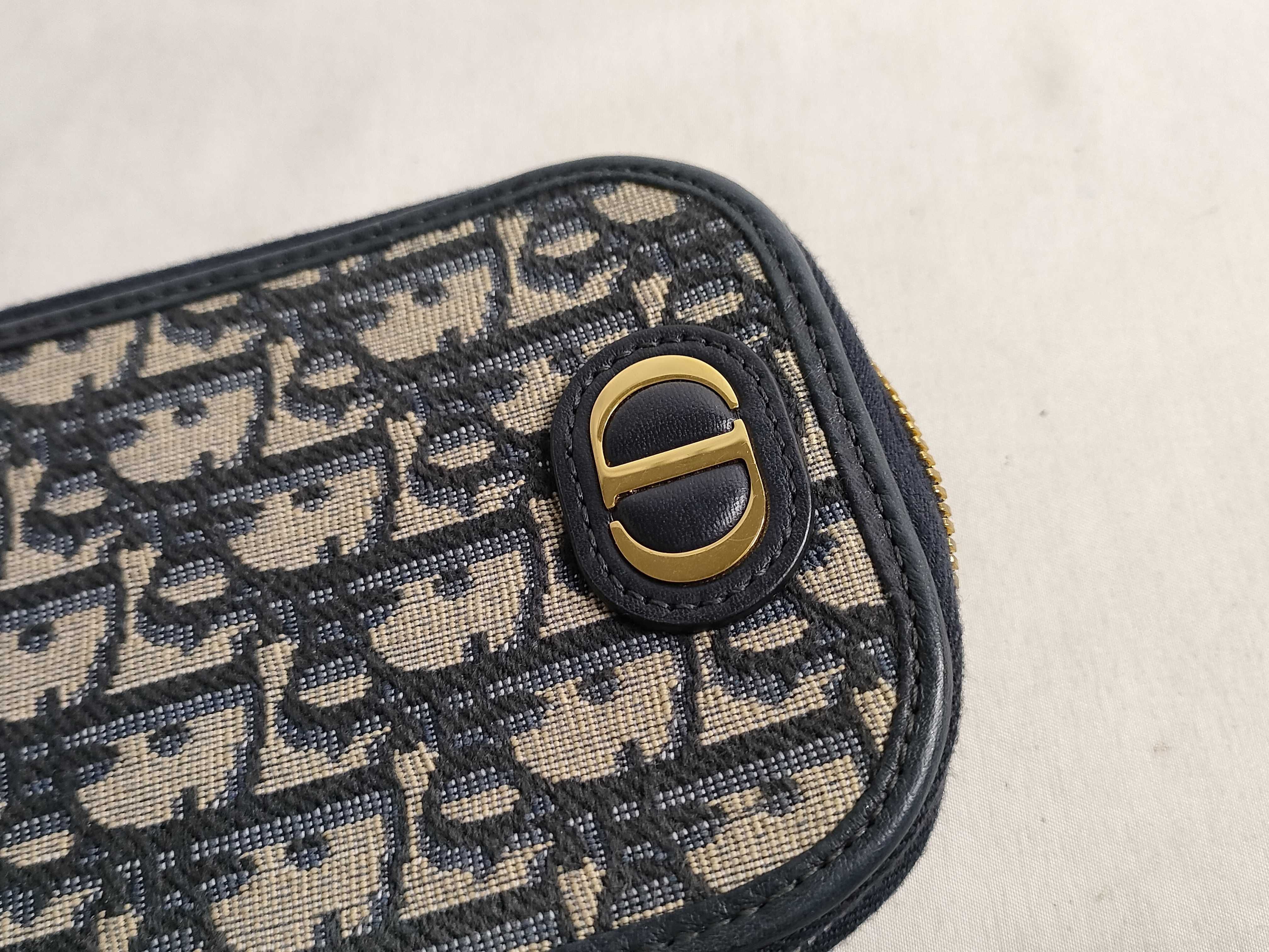 Trotter SG-30 Montaigne Canvas & Leather Phone Pouch Navy Blue 98-MA Handbag — view 15