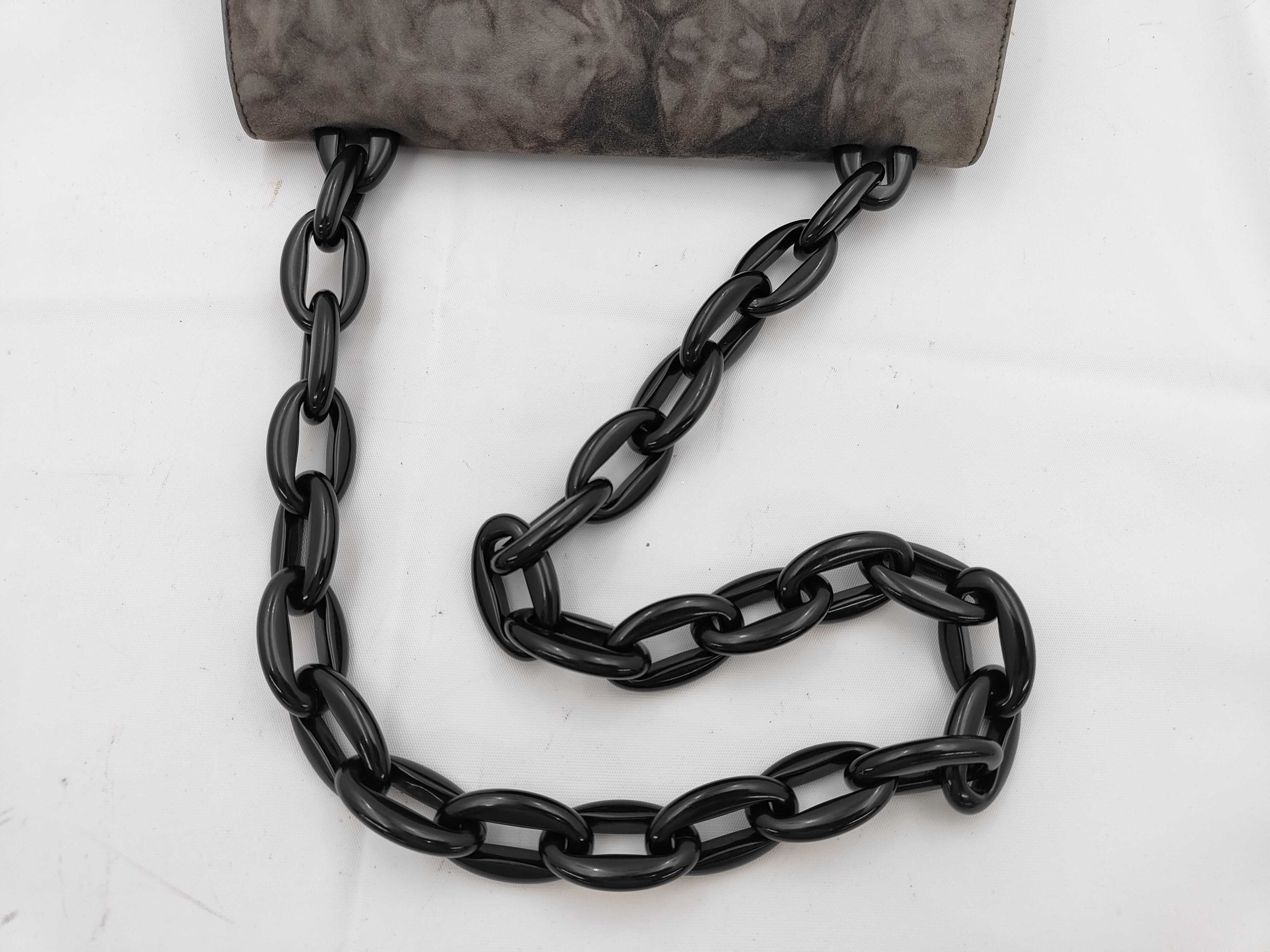 Suede Chain Camouflage Shoulder Bag — view 3