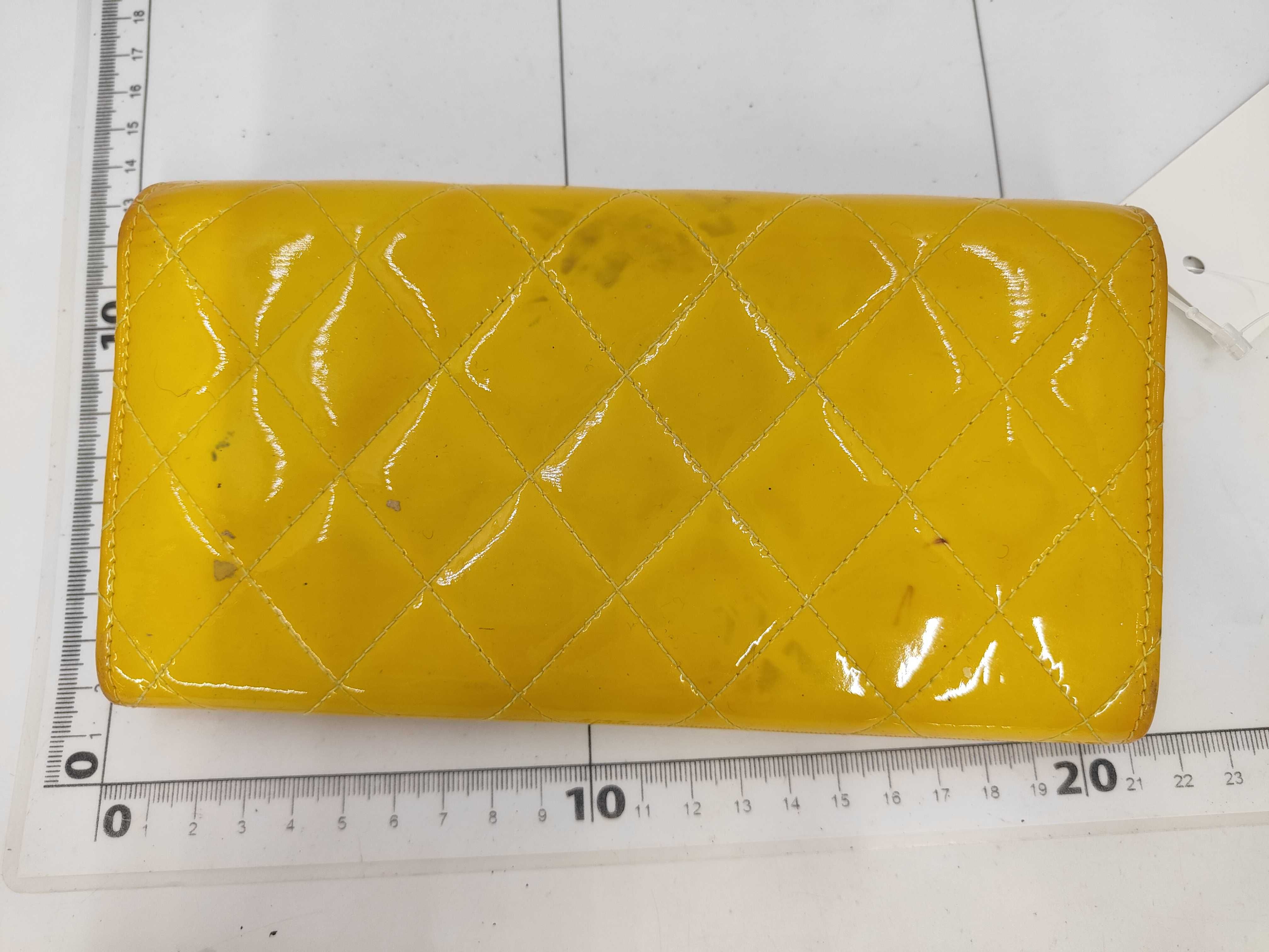 Enamel Wallet, Yellow — view 2