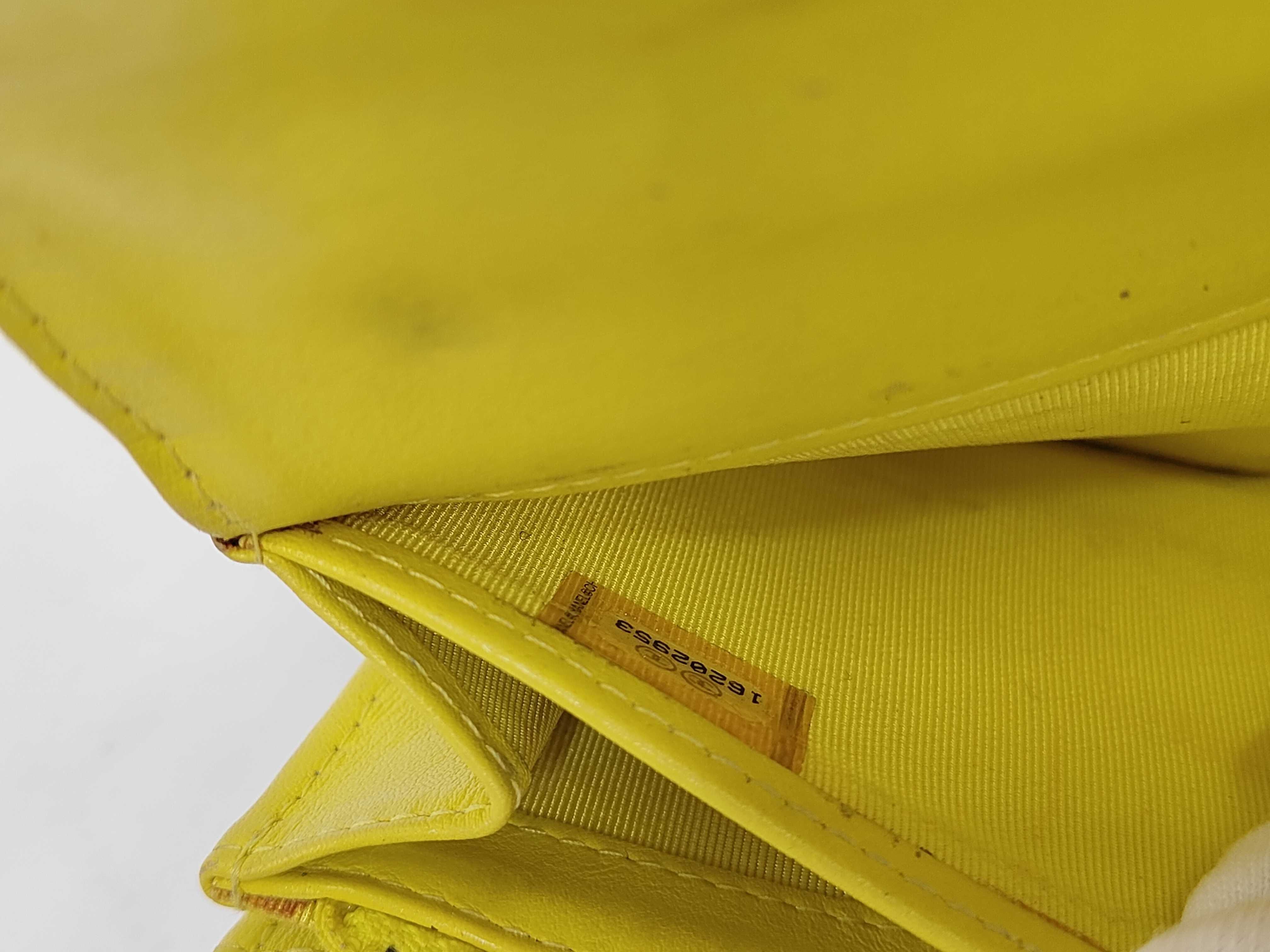 Enamel Wallet, Yellow — view 11