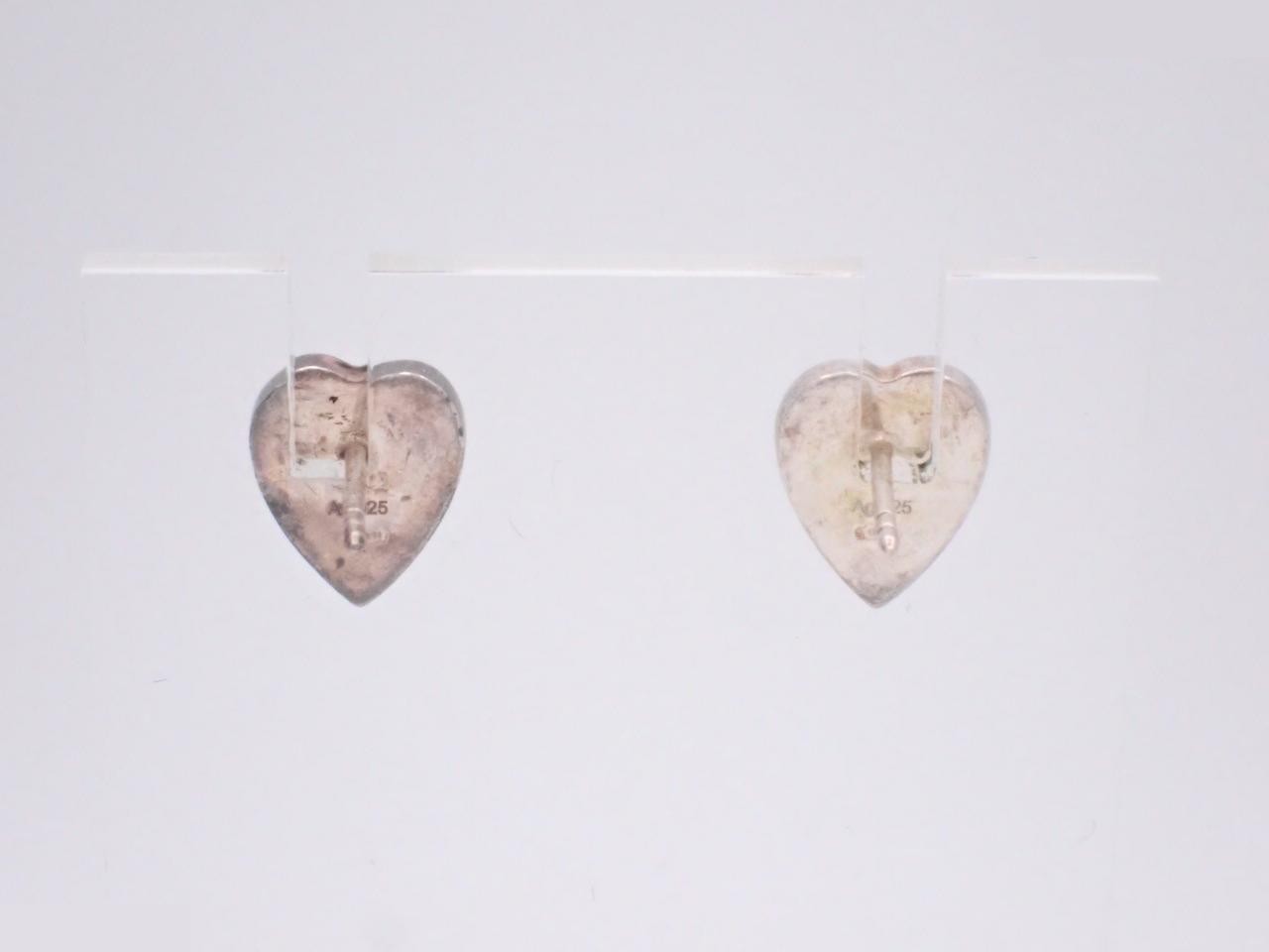 Heart-shaped earrings, SV925, 3.0g — view 2