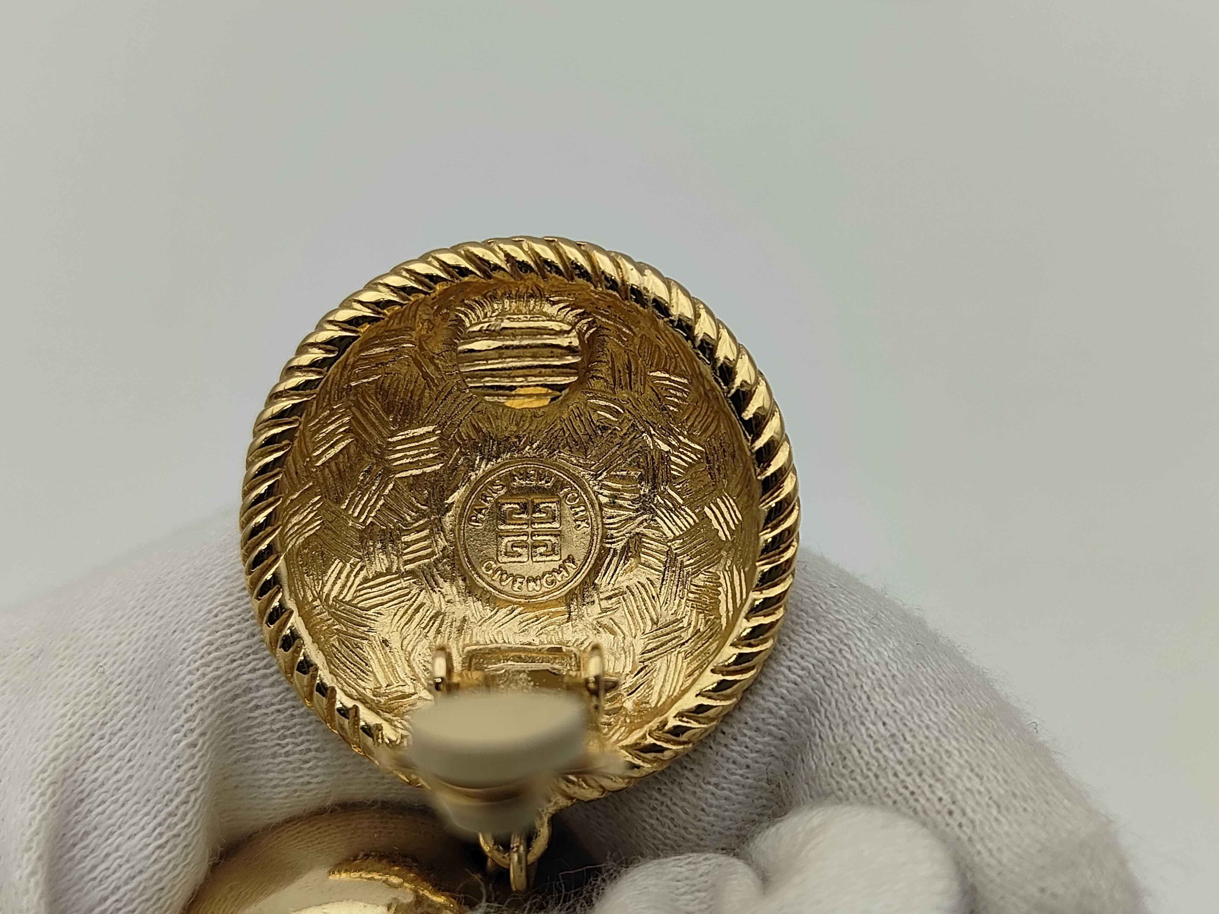 Round Logo Ball Gold Earrings — view 5