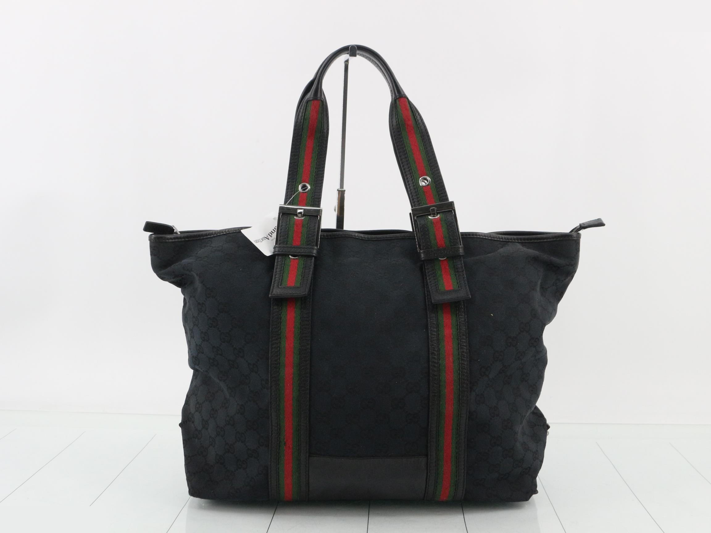 GG canvas (bag) tote bag black shoulder bag — view 2