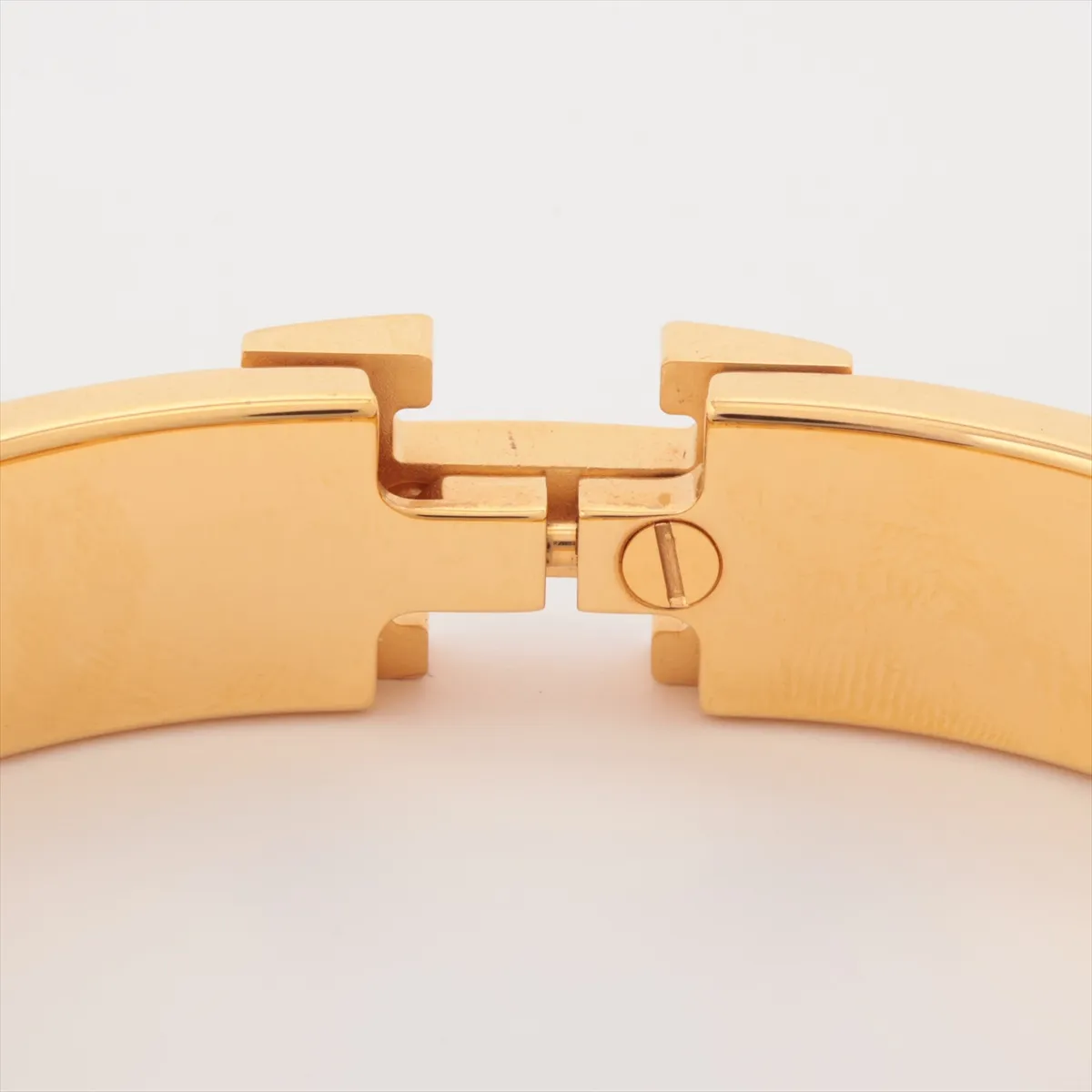 Click H Fan Bangle, GP Gold x Orange. Shows signs of wear, — view 4