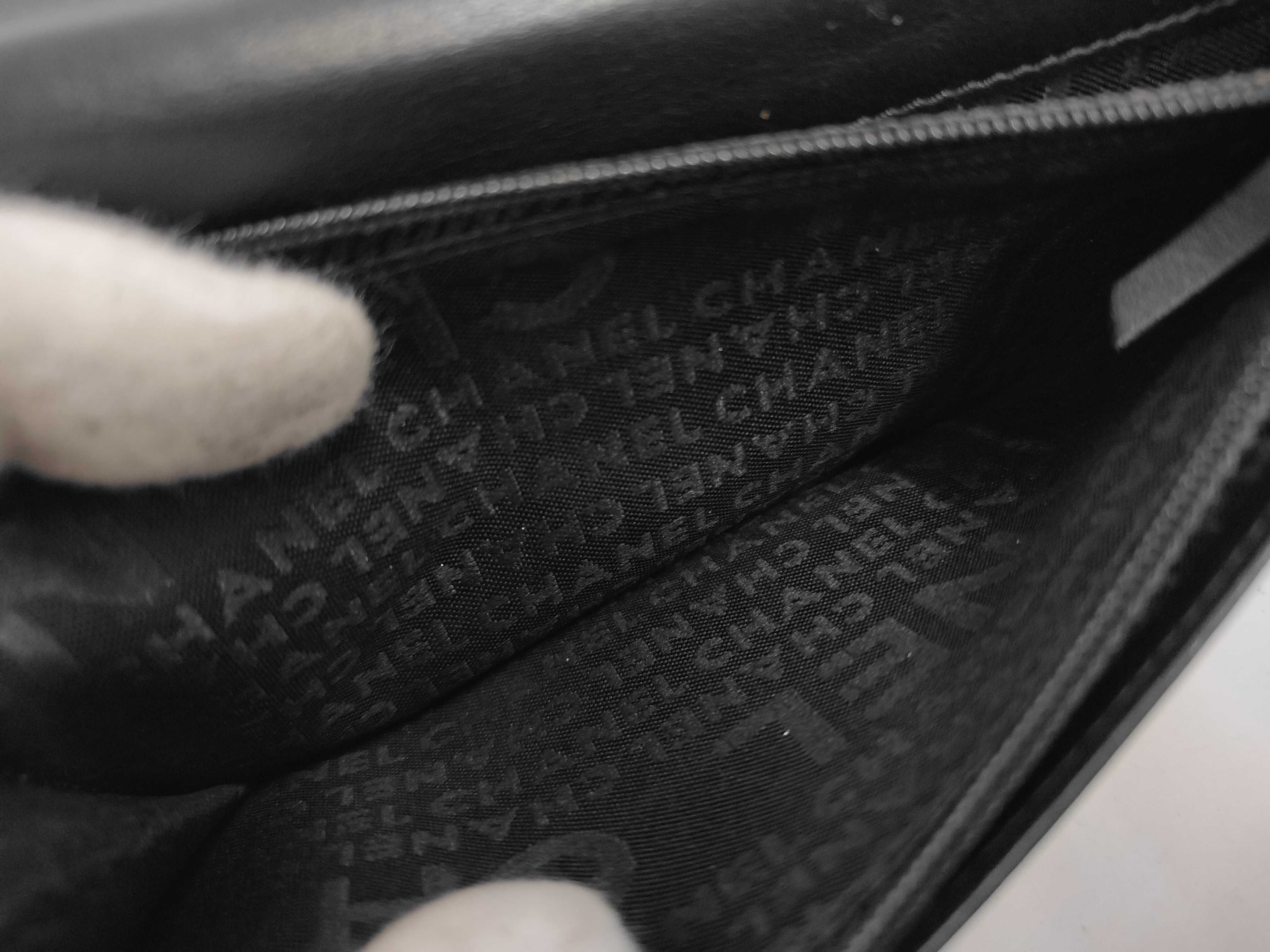 Coco Mark Patent Leather Wallet — view 9