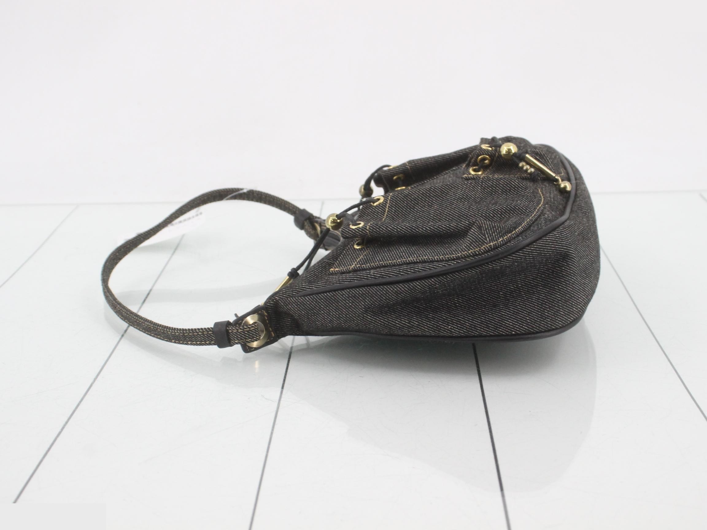 Denim one-shoulder bag — view 4