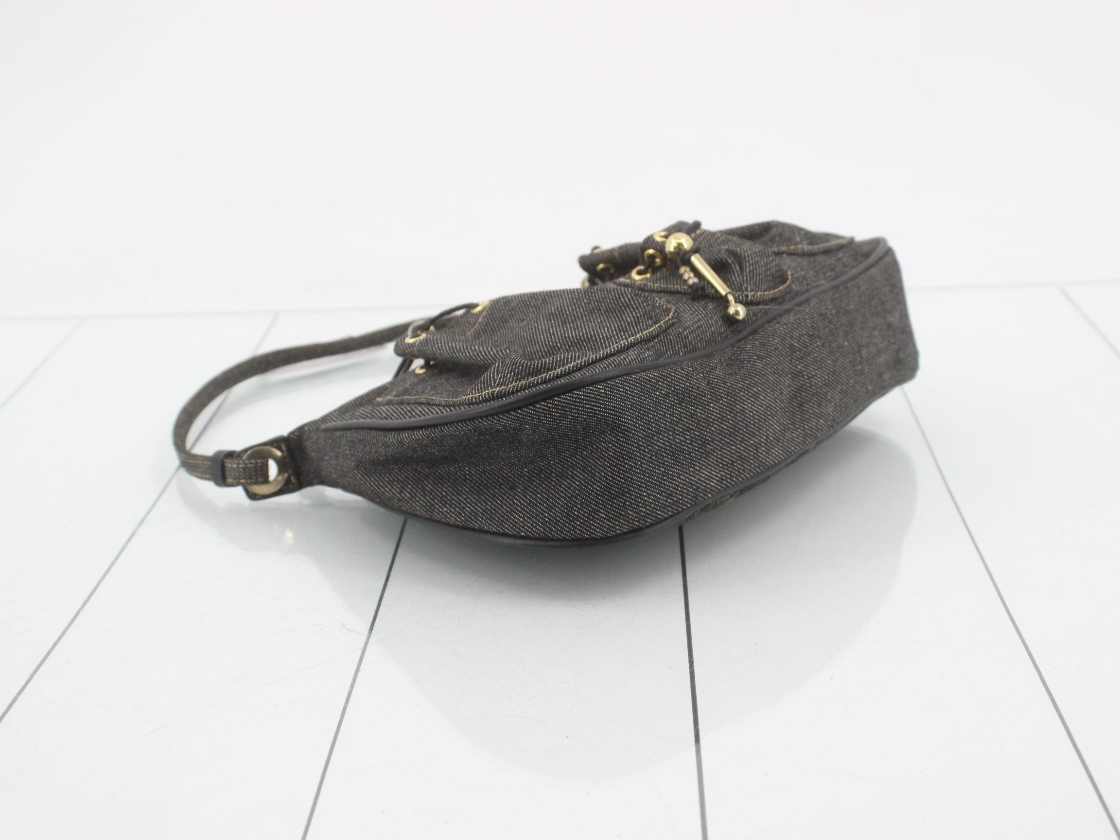 Denim one-shoulder bag — view 5