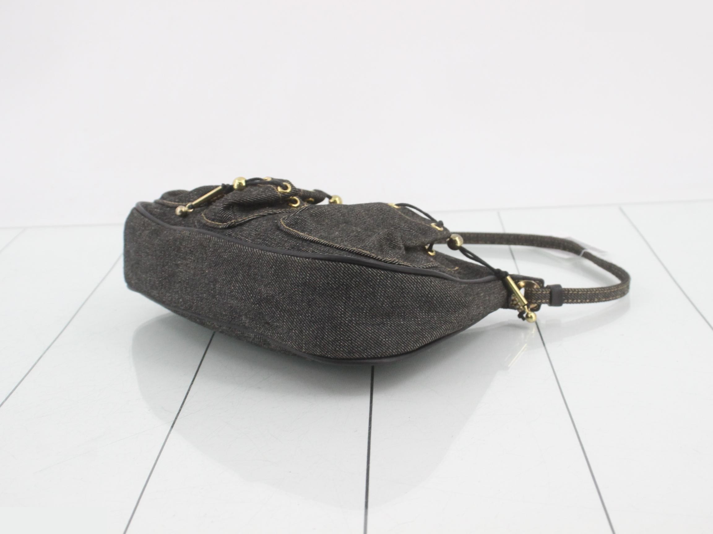 Denim one-shoulder bag — view 6