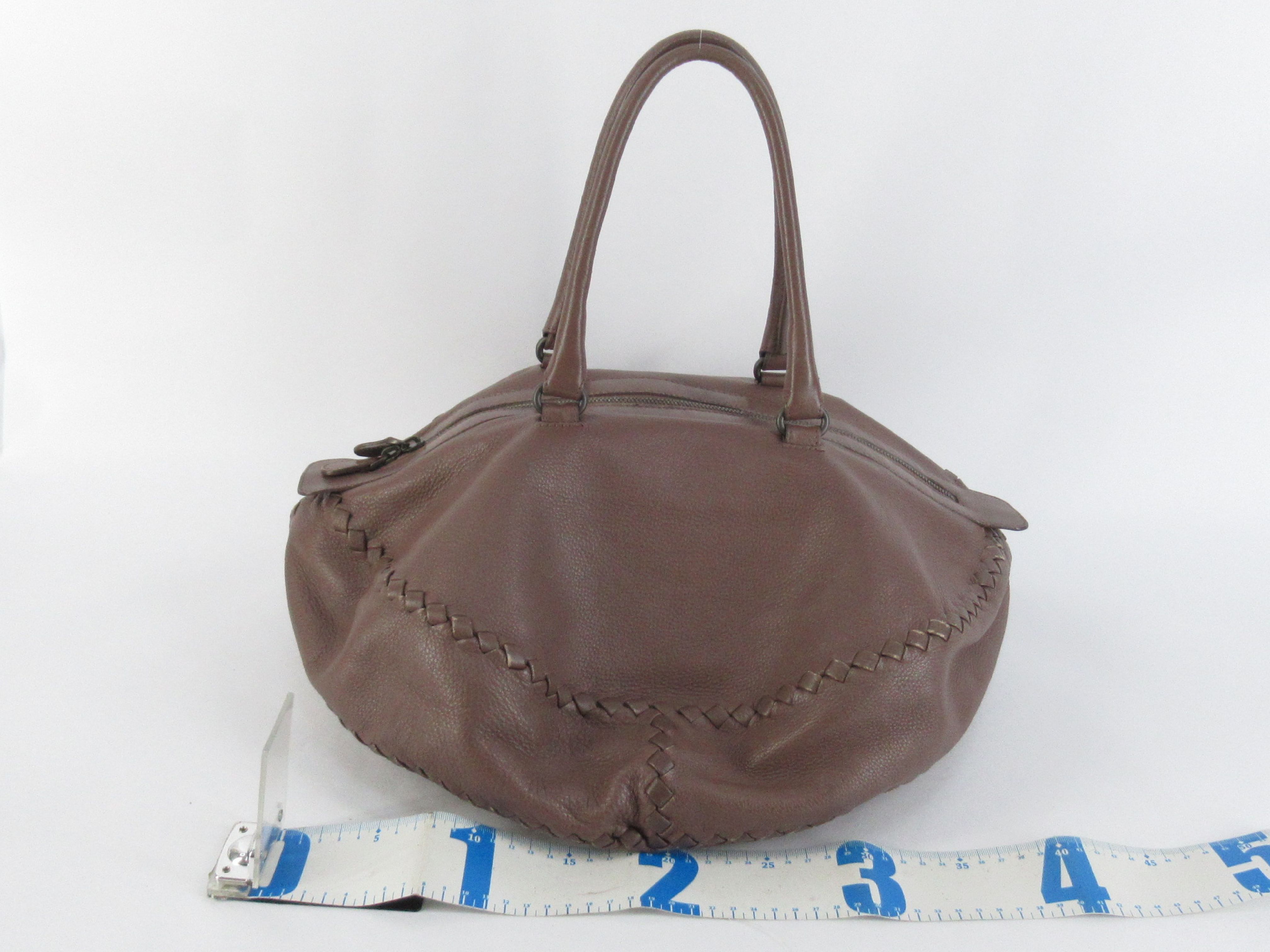 Leather Handbag Brown 222801 — view 2