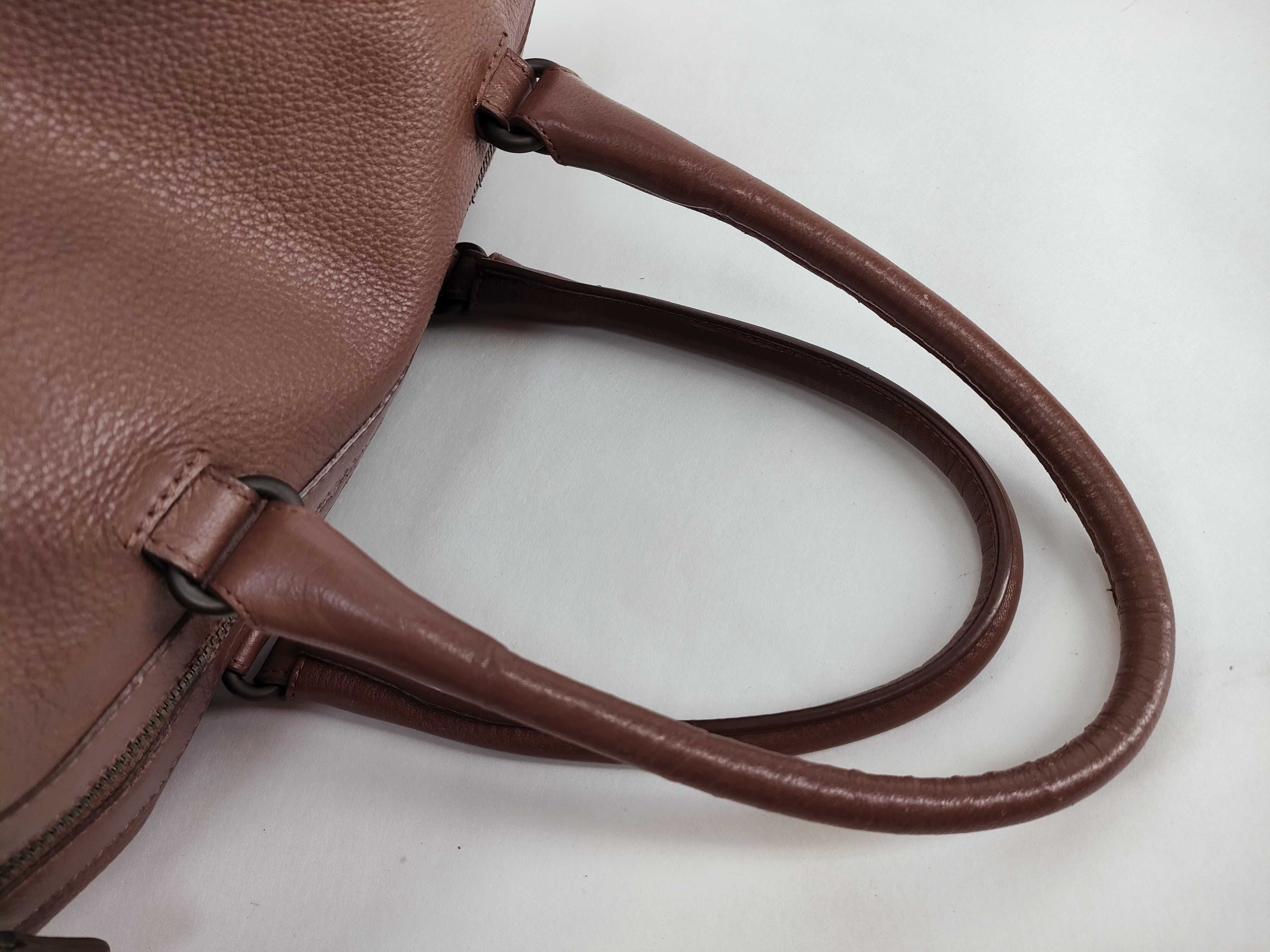 Leather Handbag Brown 222801 — view 3
