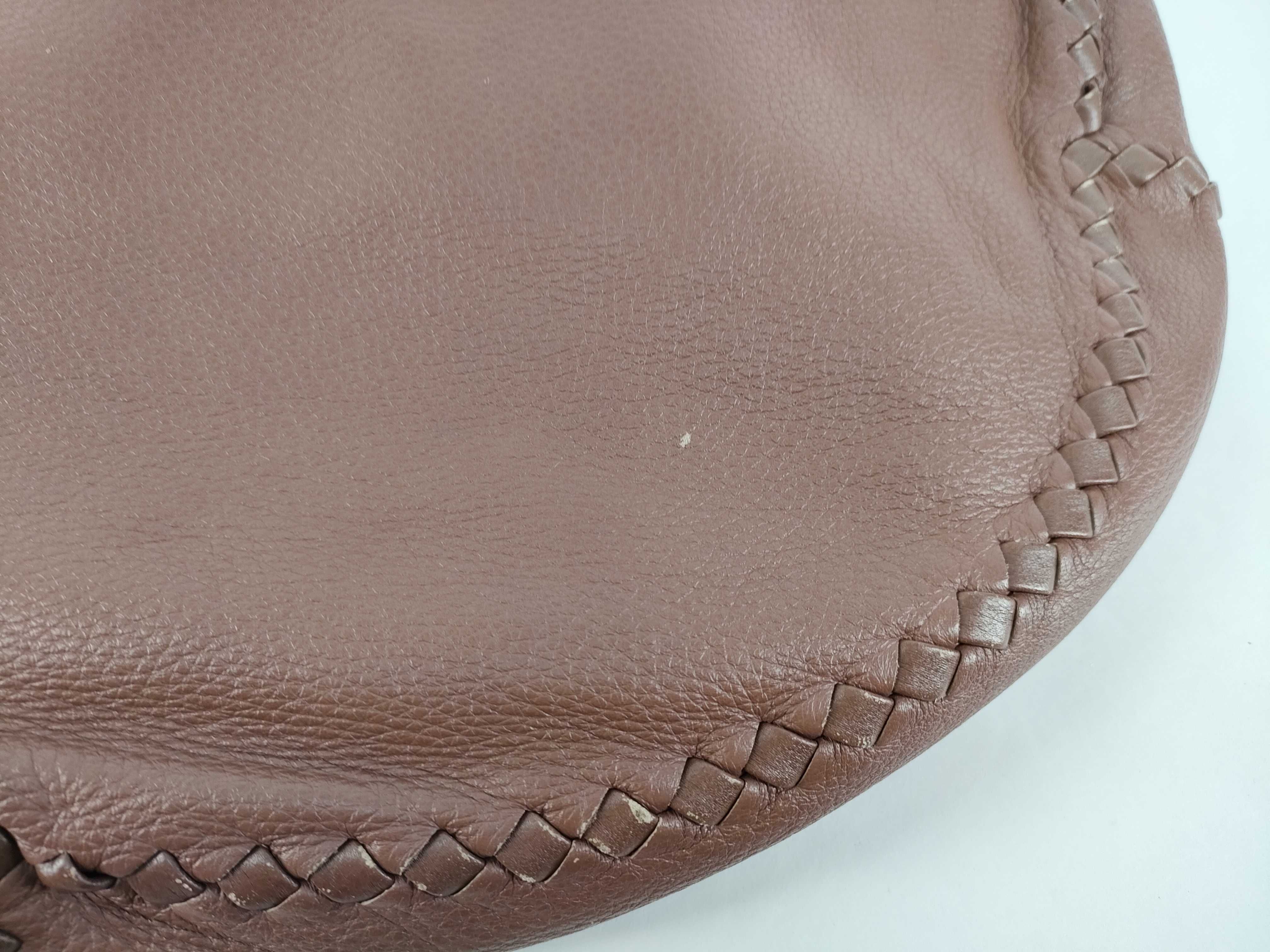 Leather Handbag Brown 222801 — view 8
