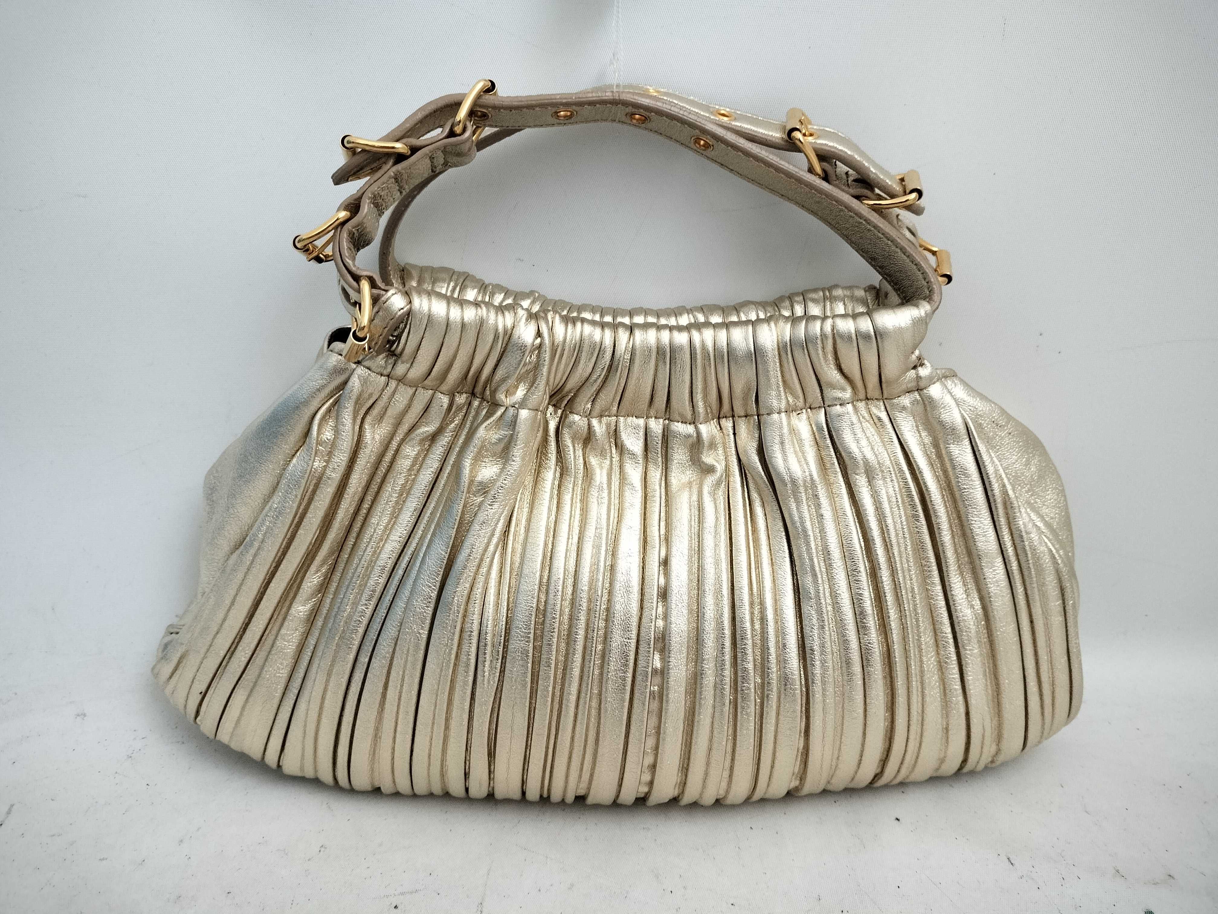 handbag, leather, gold