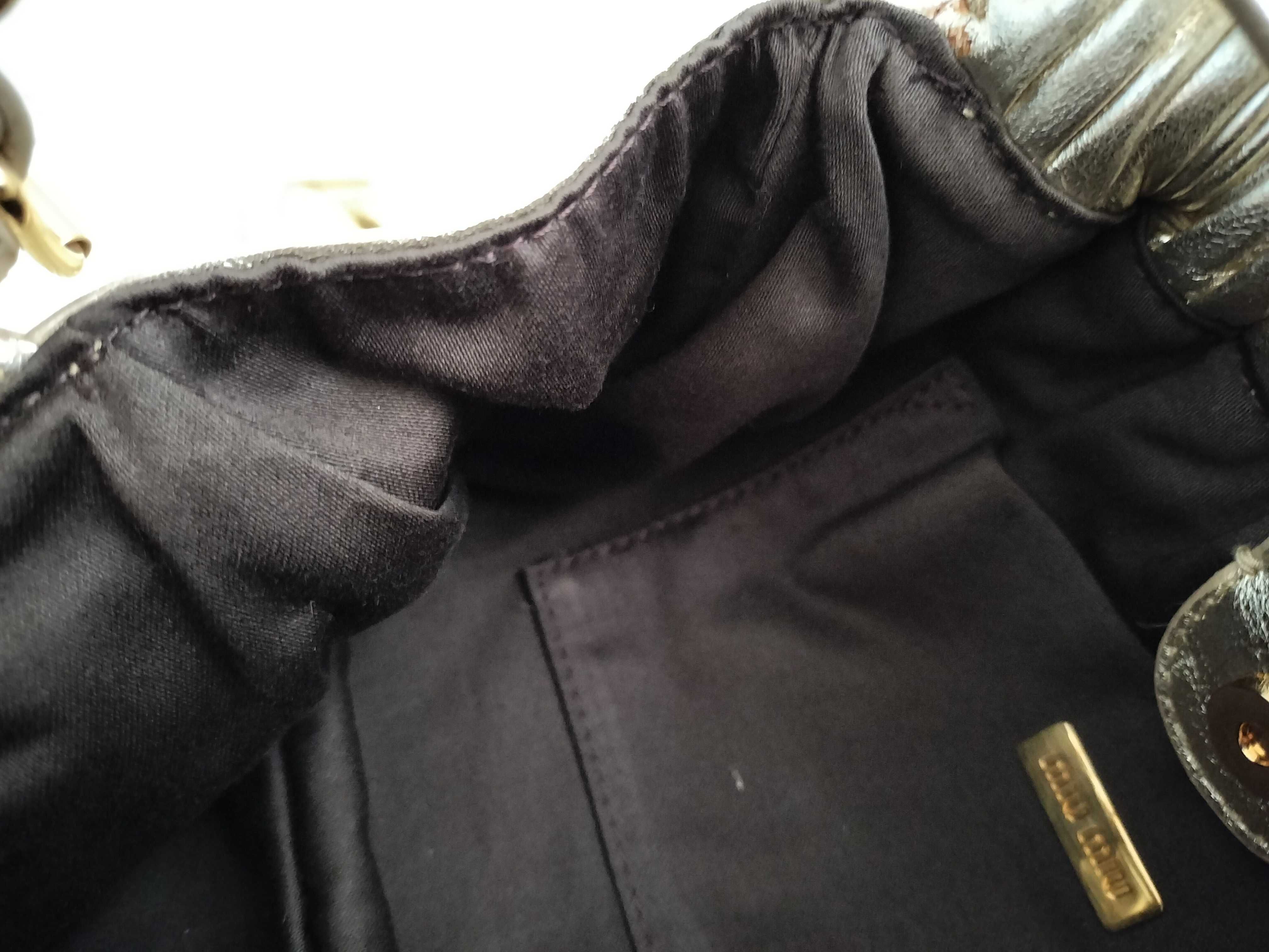 handbag, leather, gold — view 8
