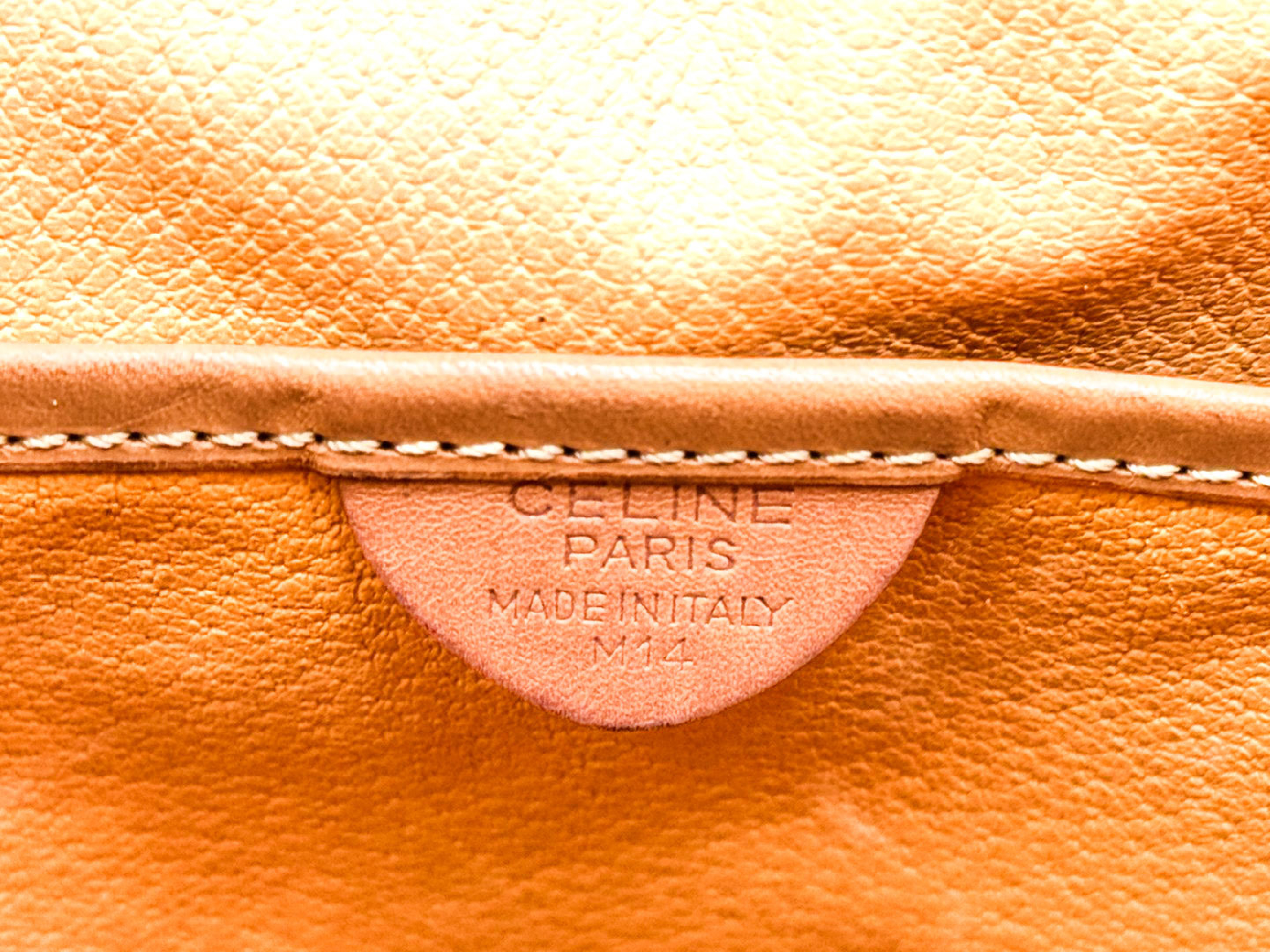 Macadam pattern gold hardware vintage leather handbag — view 10
