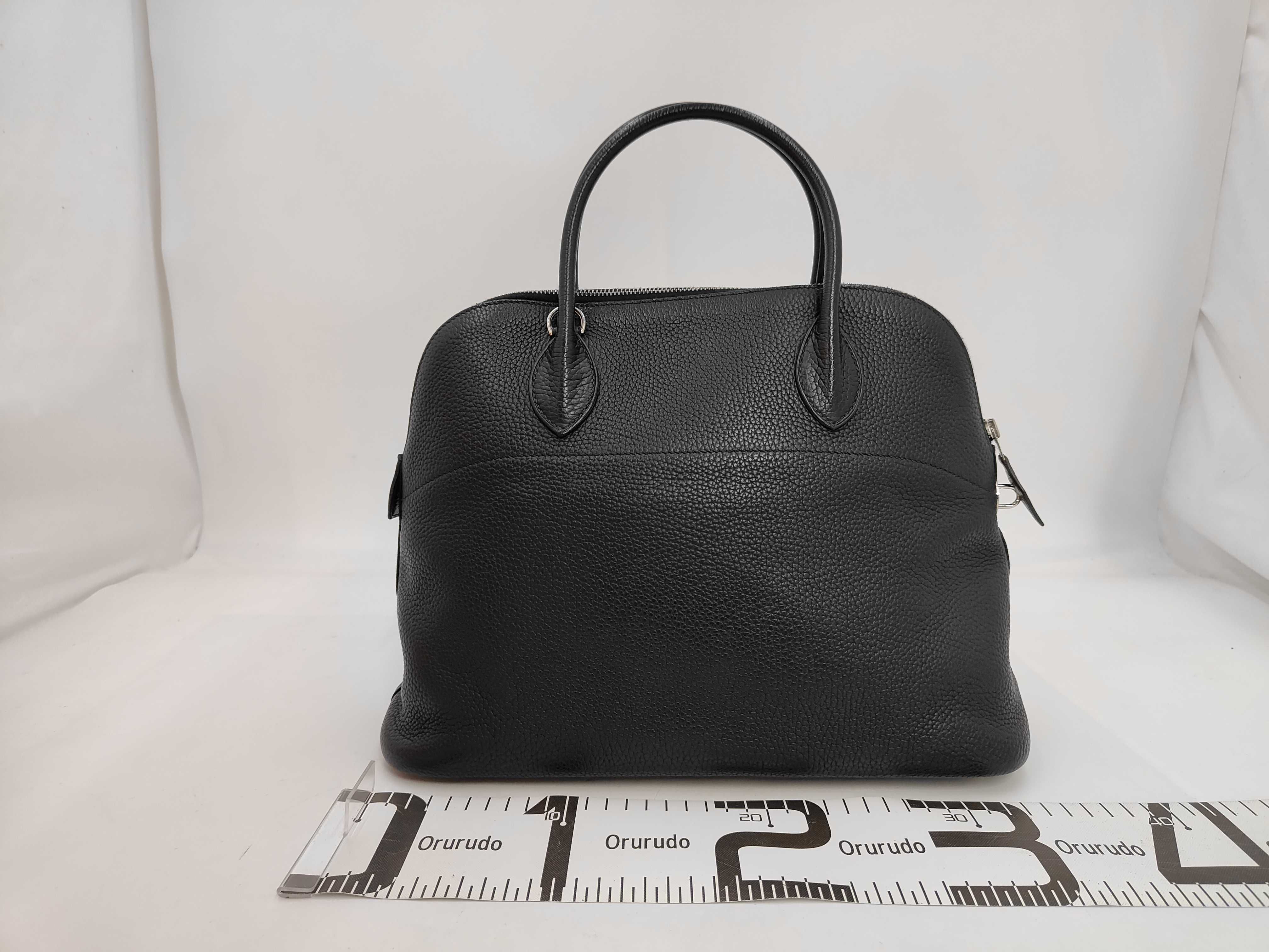 Bolide 35 Taurillon Leather Shoulder Handbag with Silver Hardware — view 2