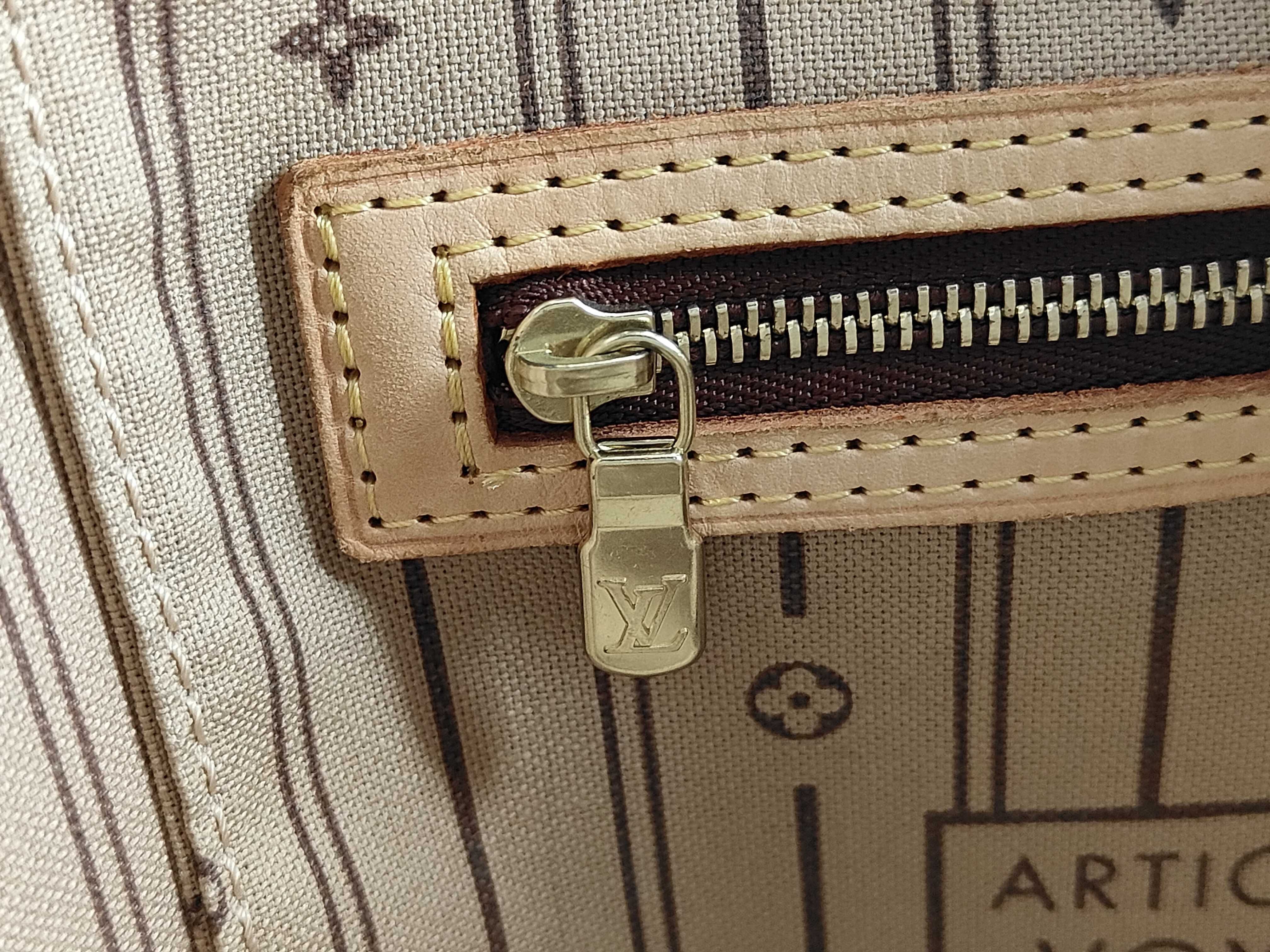 Monogram LV Neverfull MM M40156 Tote Bag — view 13