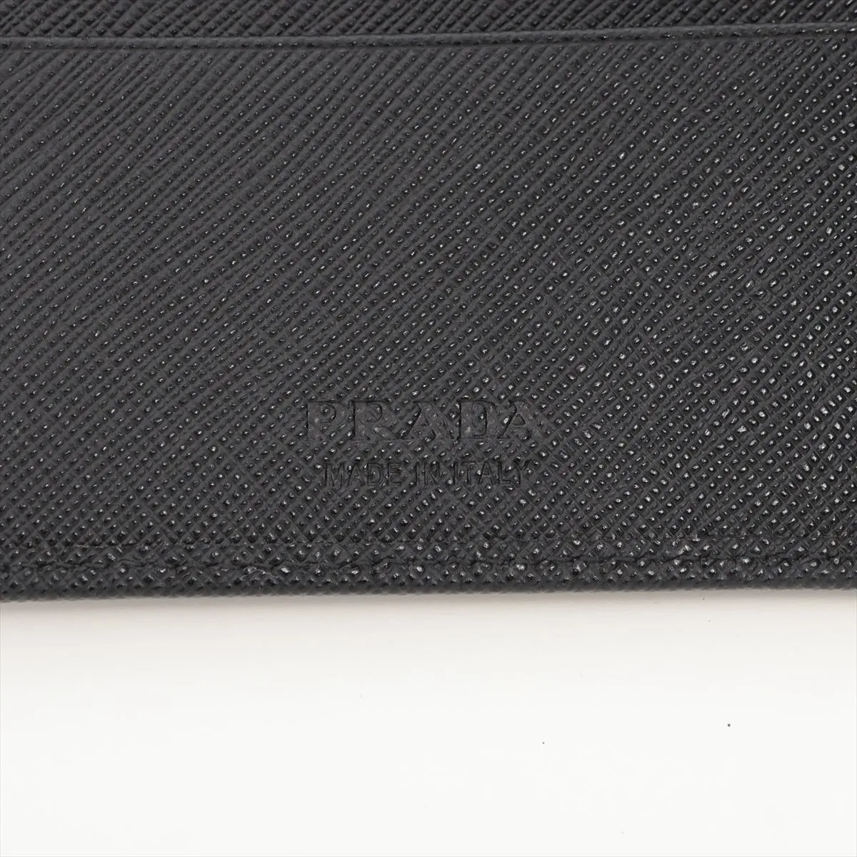 Saffiano 2MO738 Leather Compact Wallet, Black — view 7