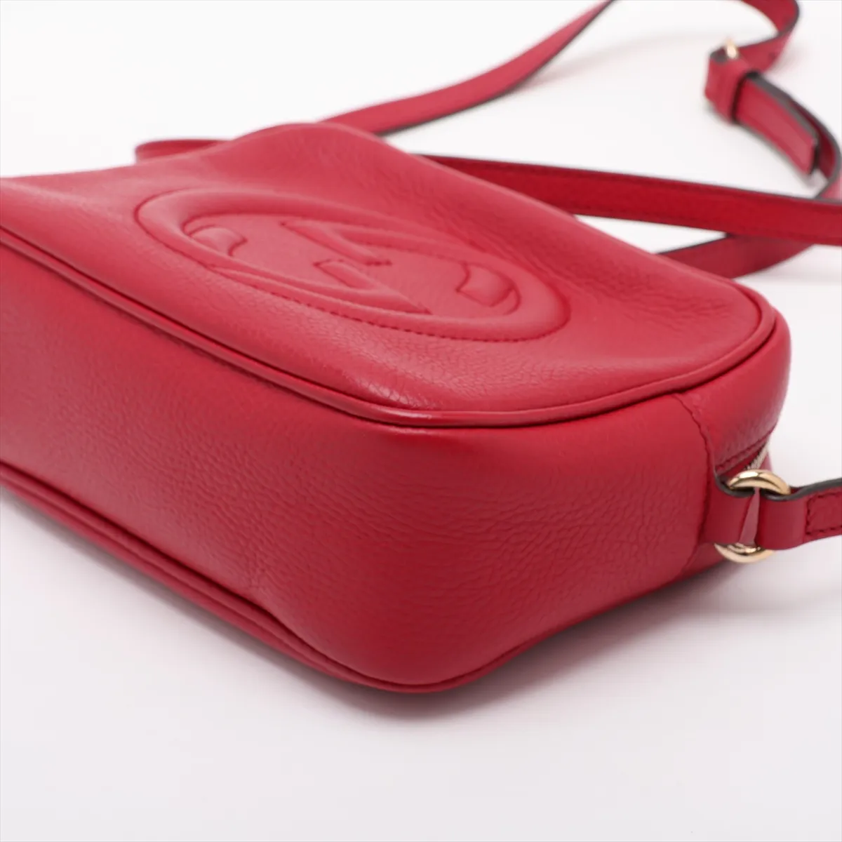 Soho 308364 Leather Shoulder Bag, Red — view 3