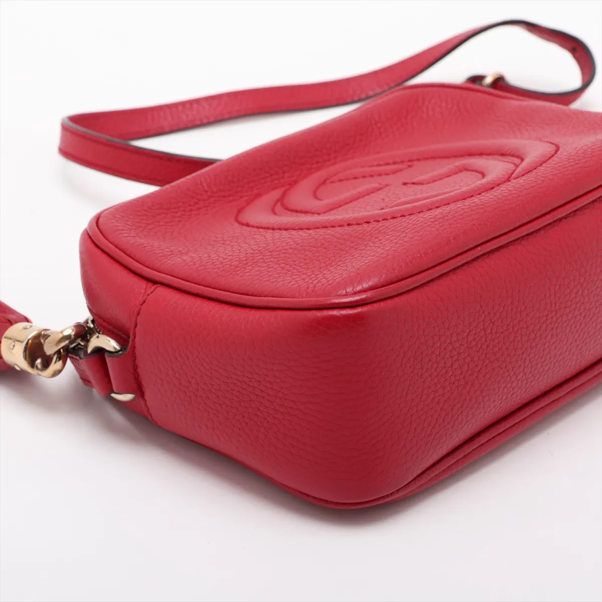 Soho 308364 Leather Shoulder Bag, Red — view 4