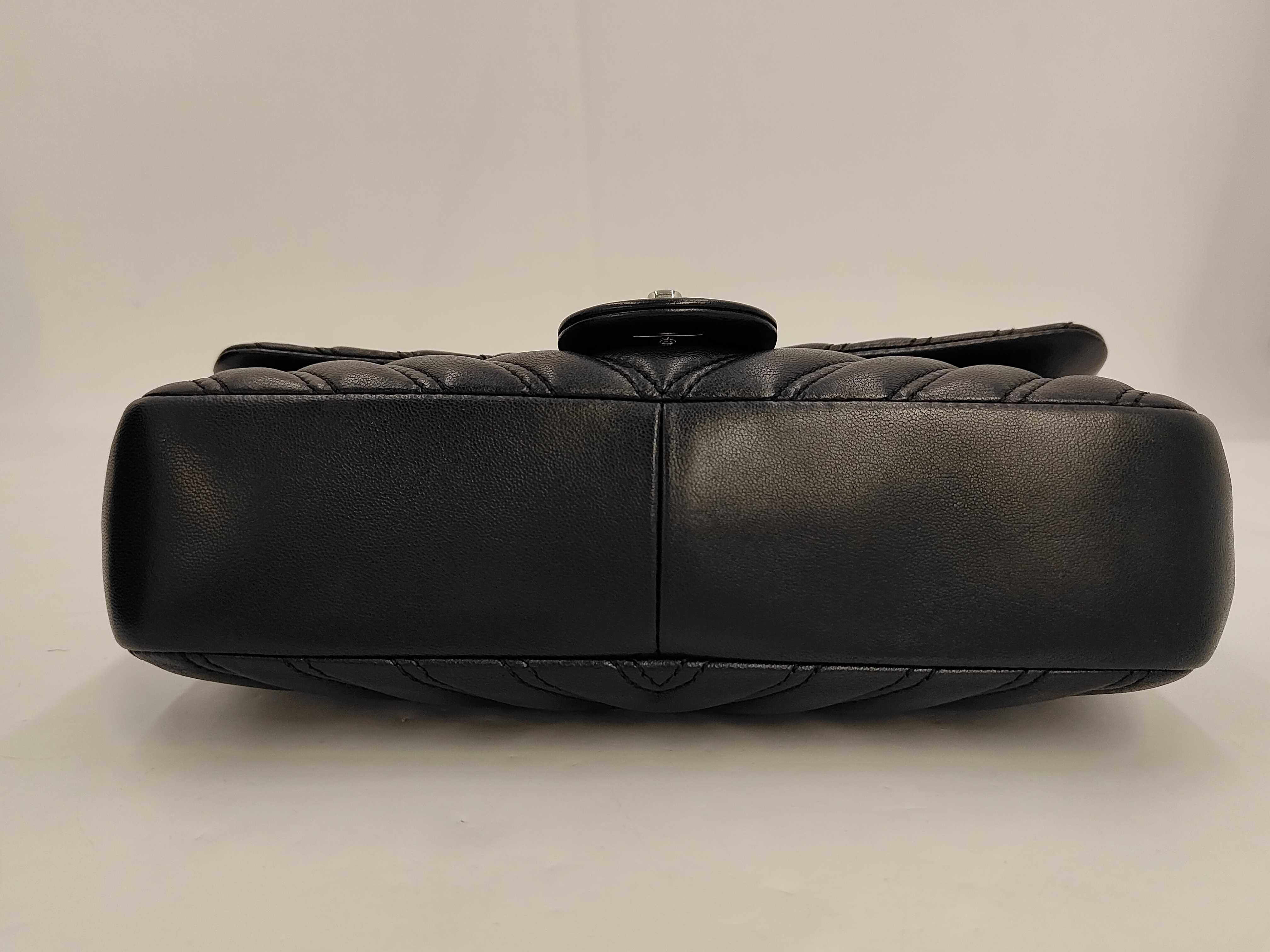 Classic Flap Black V-Stitch Shoulder Bag — view 3