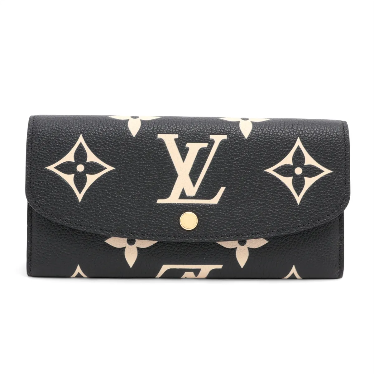 Bicolor Monogram Empreinte Portefeuille Emily M83138 Noir Long Wallet RFID Reactive
