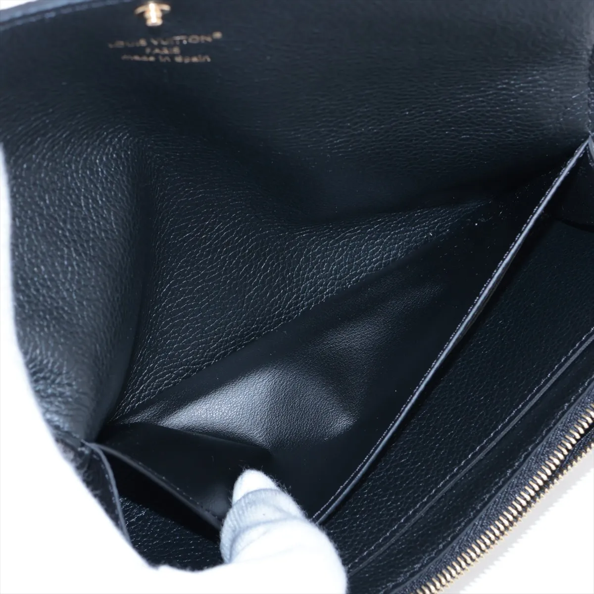 Bicolor Monogram Empreinte Portefeuille Emily M83138 Noir Long Wallet RFID Reactive — view 4