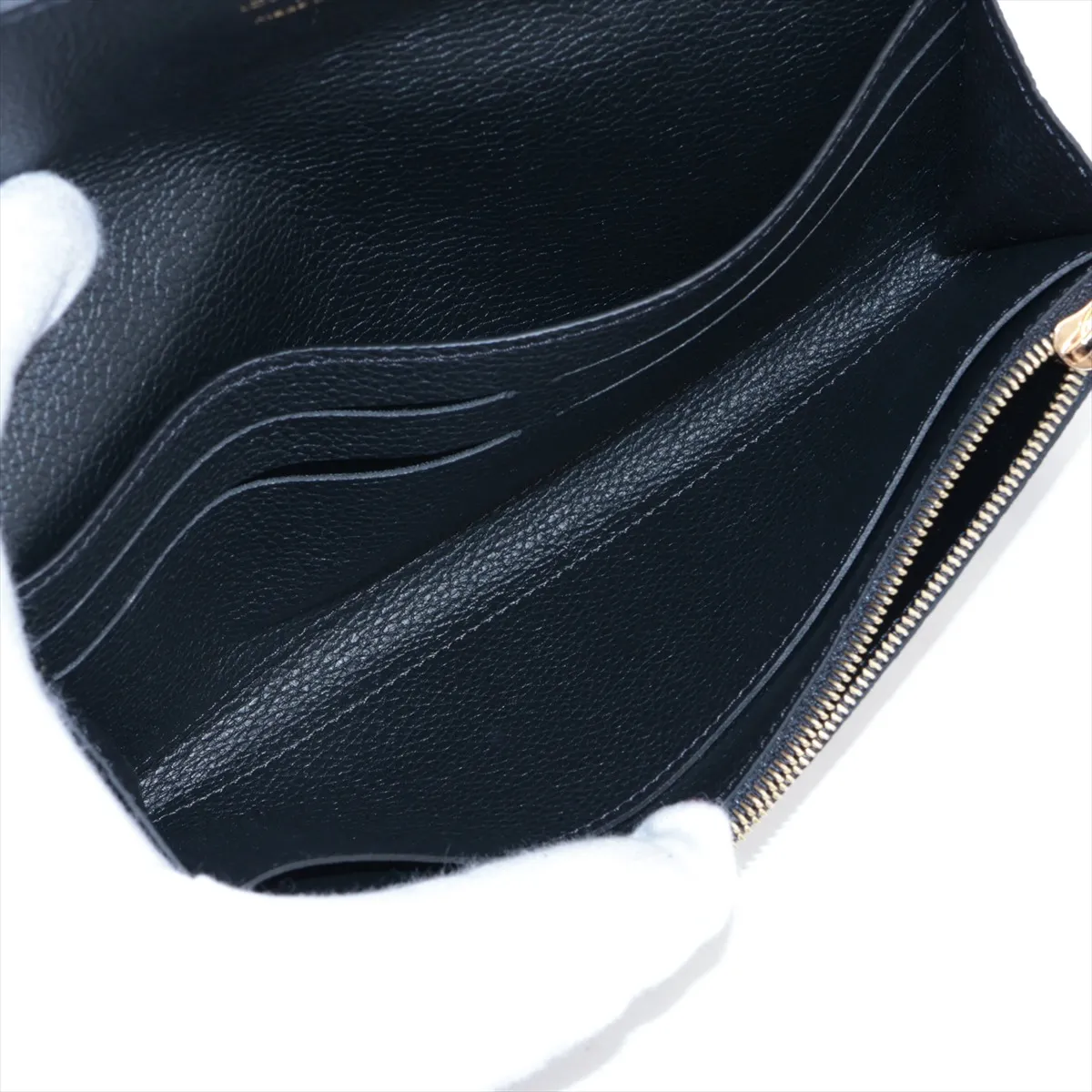 Bicolor Monogram Empreinte Portefeuille Emily M83138 Noir Long Wallet RFID Reactive — view 5