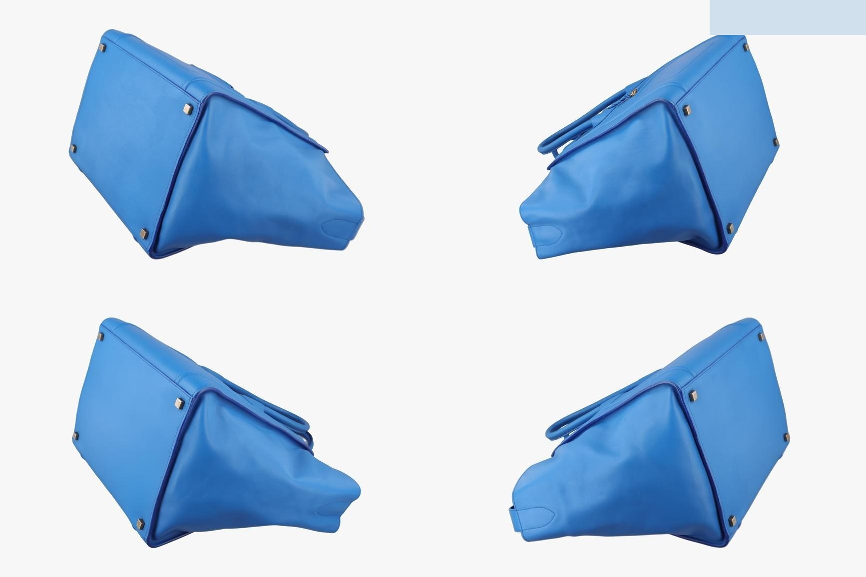 Luggage Square Phantom Leather Blue — view 4