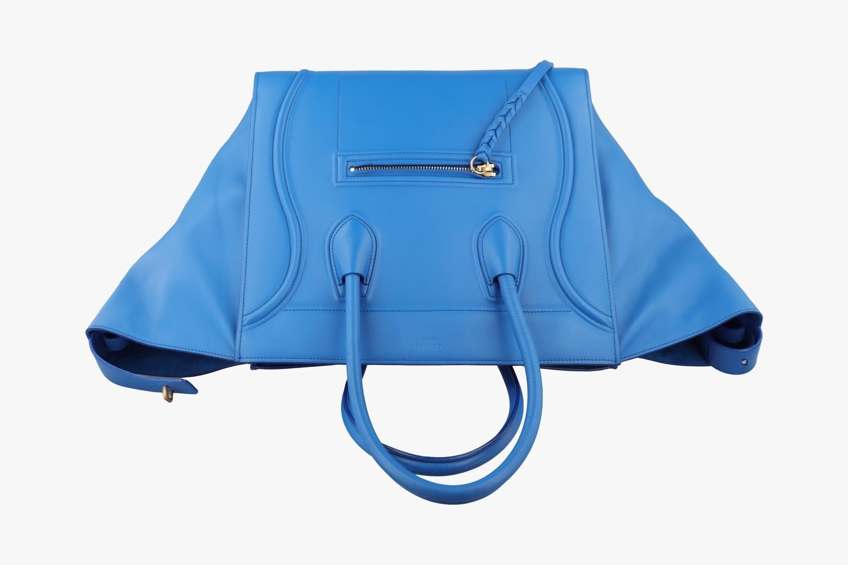 Luggage Square Phantom Leather Blue — view 5