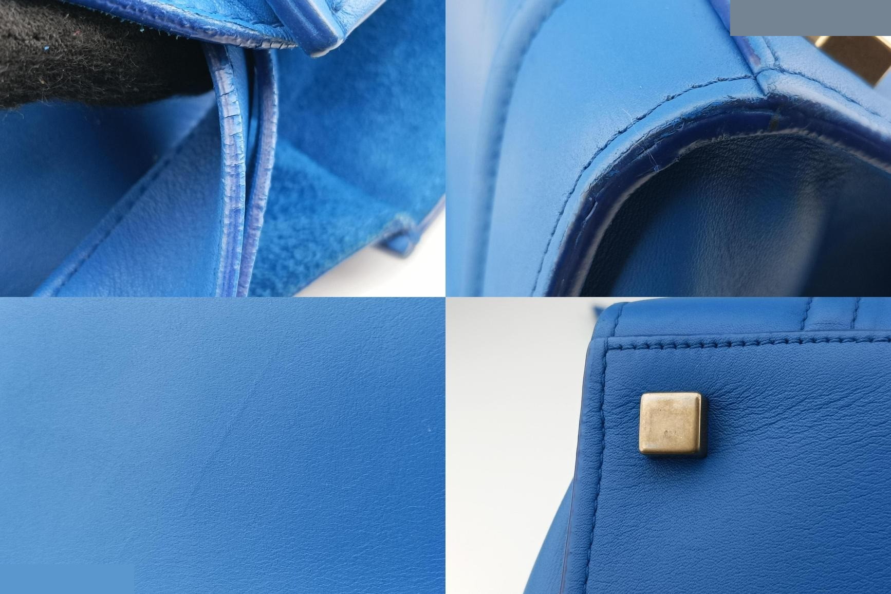 Luggage Square Phantom Leather Blue — view 10