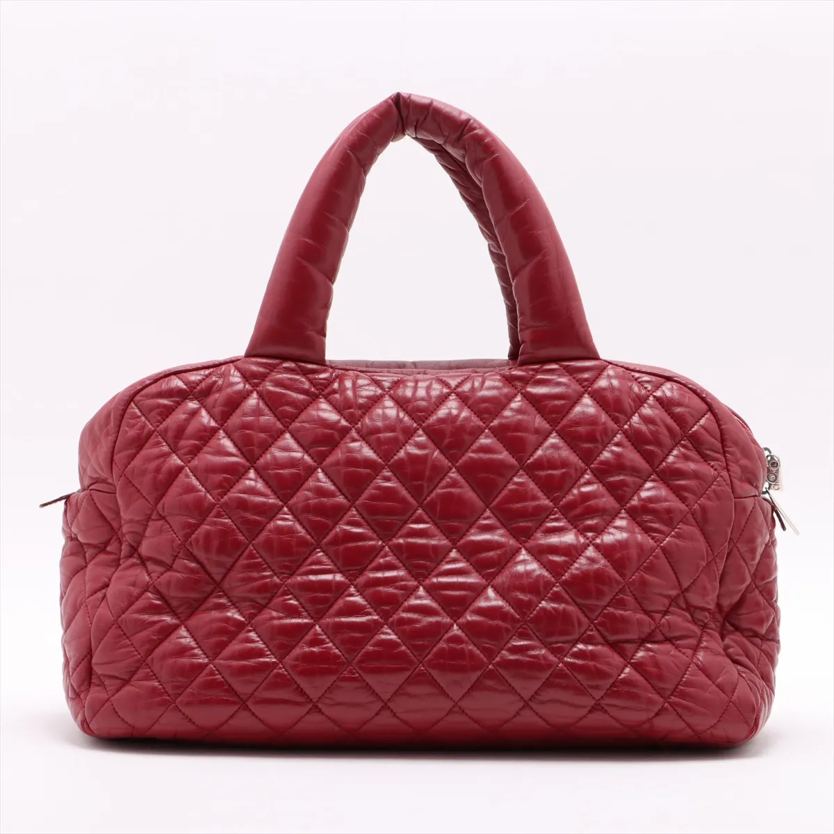 Coco Cocoon Vintage Calf Tote Bag Red Silver Hardware 13199654 13th Series — view 2