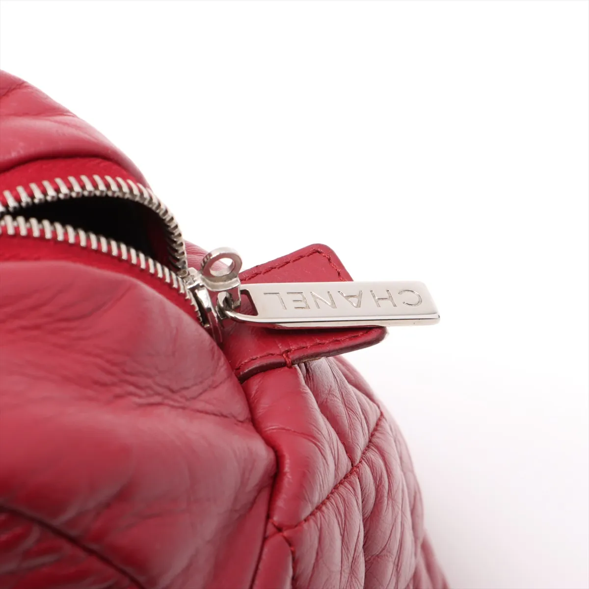Coco Cocoon Vintage Calf Tote Bag Red Silver Hardware 13199654 13th Series — view 12