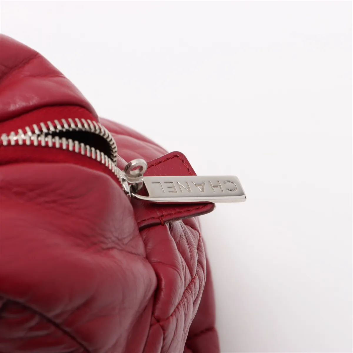 Coco Cocoon Vintage Calf Tote Bag Red Silver Hardware 13199654 13th Series — view 13