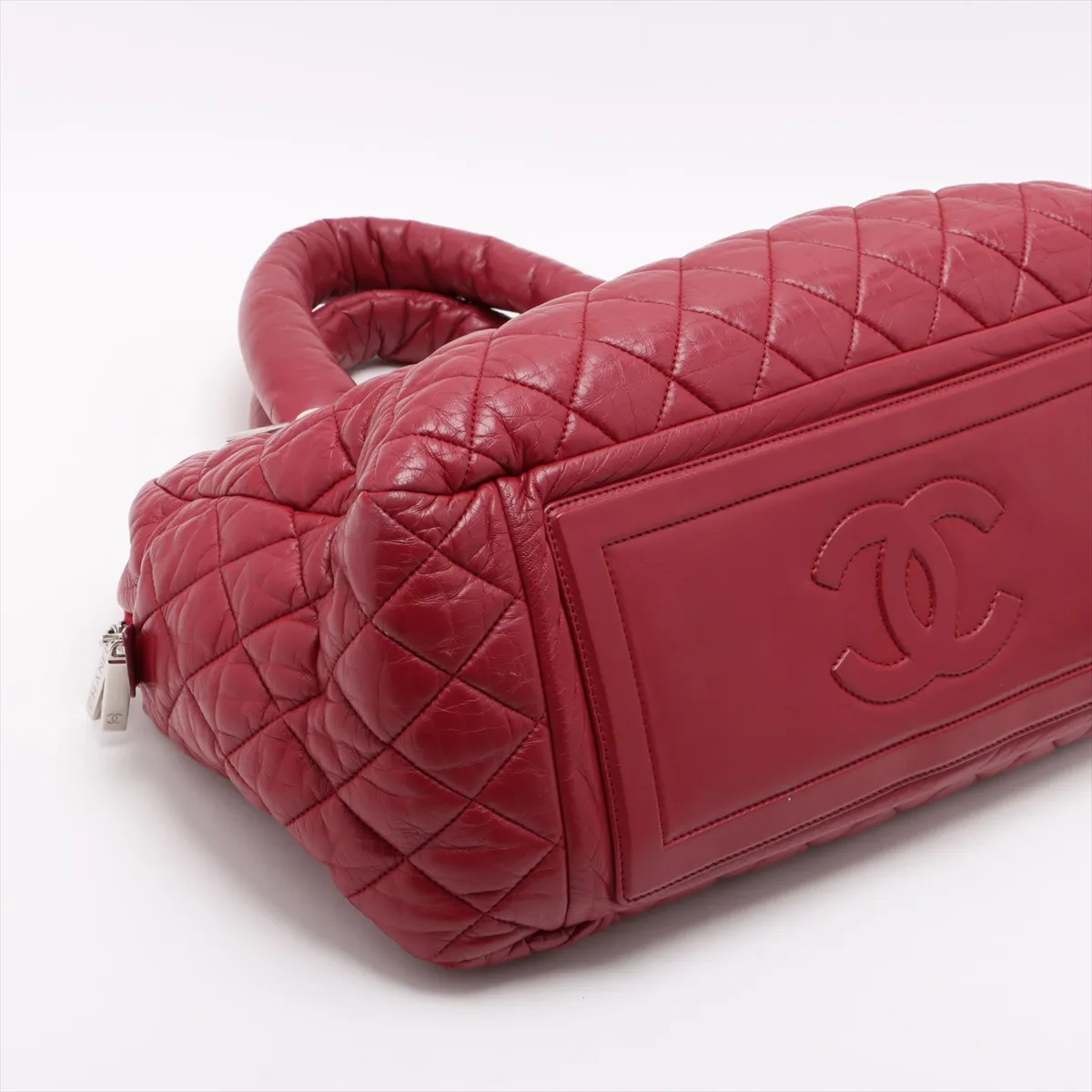 Coco Cocoon Vintage Calf Tote Bag Red Silver Hardware 13199654 13th Series — view 4