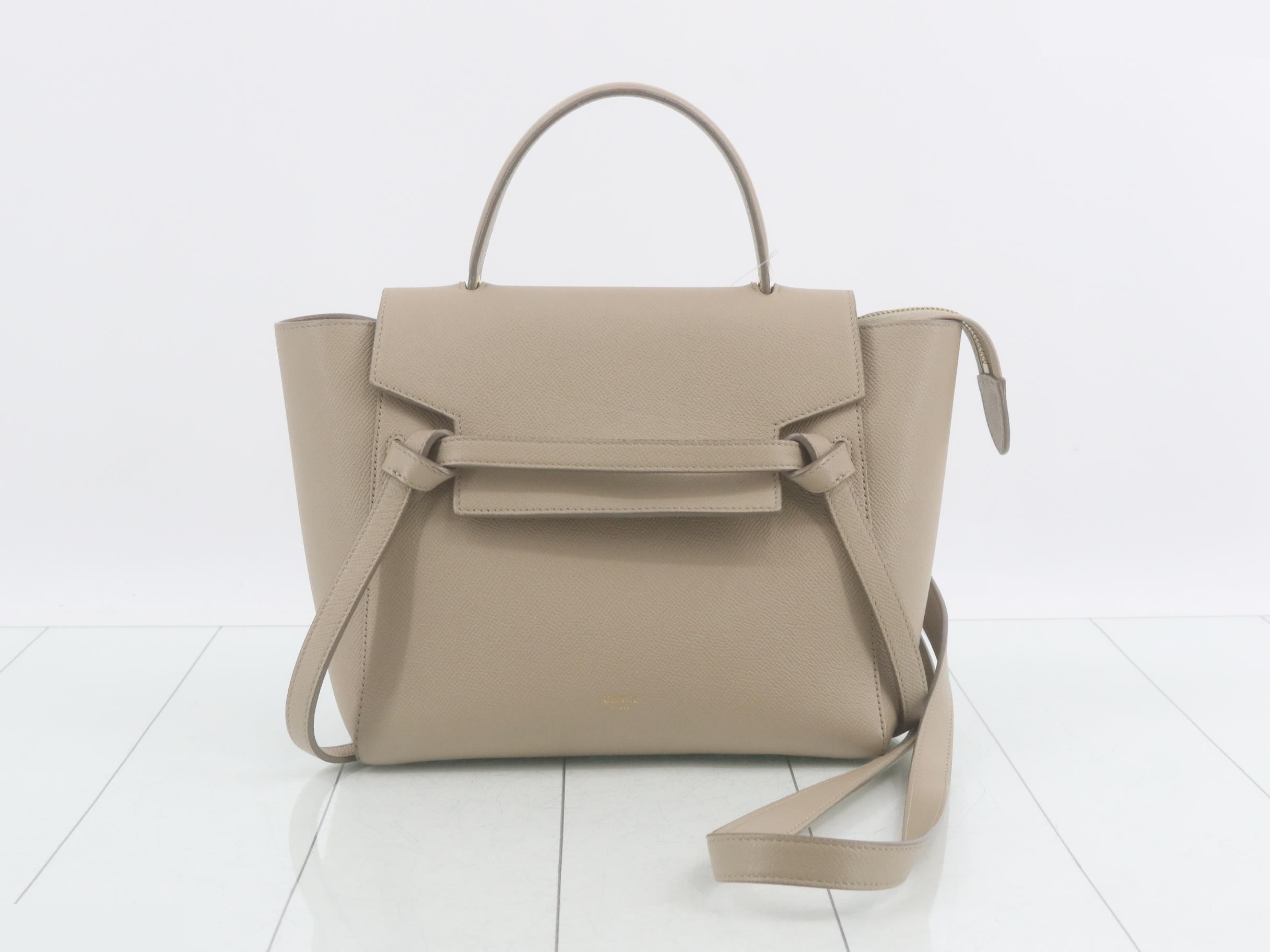Belt bag, leather, 2-way, shoulder/handbag