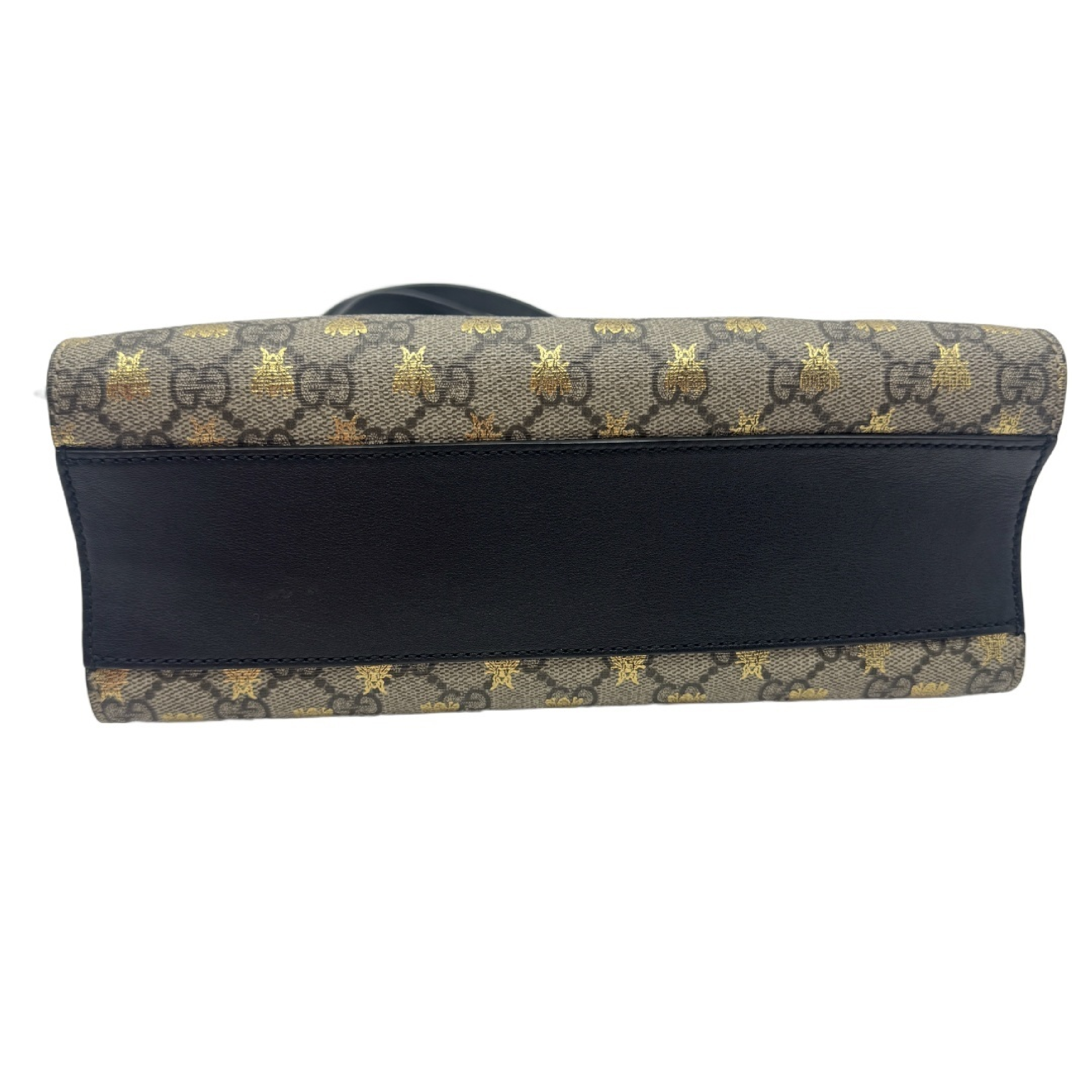GG Supreme Bee Padlock Tote Bag Shoulder Bag — view 9